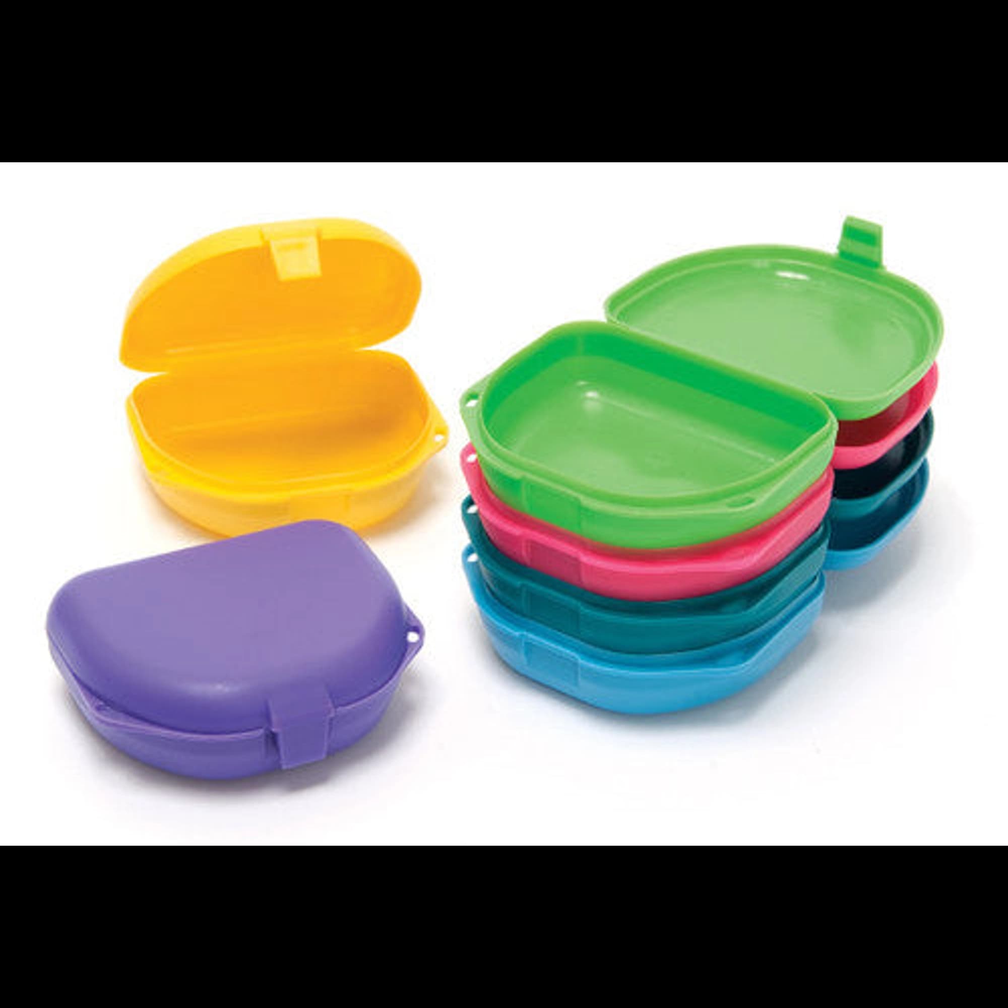 Quala Retainer Boxes, 1" Deep, Assorted Colors, 12/Bag - Quala - Retainer Box Asst 12/Bg - Image 1