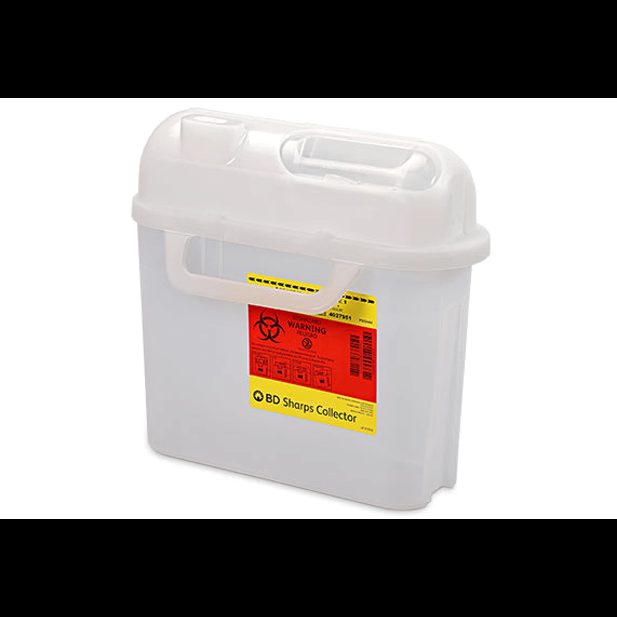 BD Guardian Sharps Collector, 5.4 Qt, Side Entry, Pearl, 20/Cs, 305444 thumbnail 2
