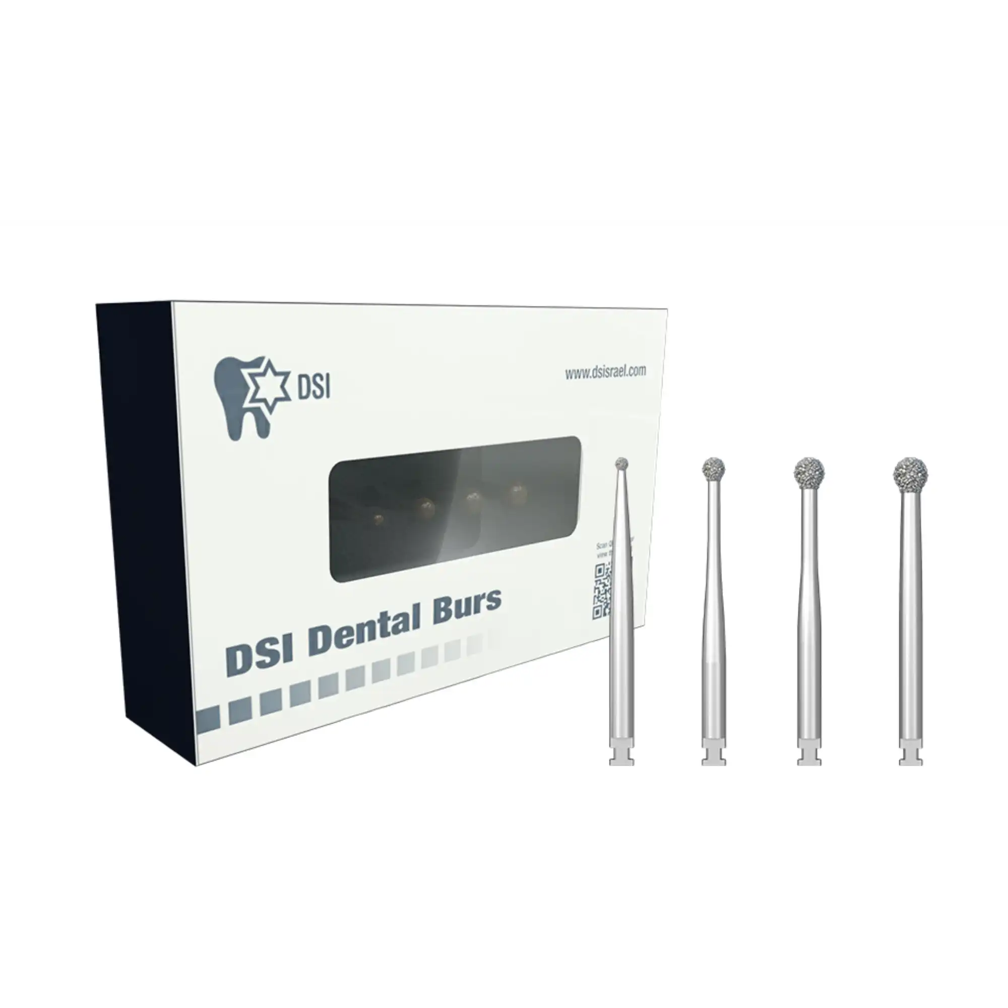 DSI Degranulation Burs Full Kit with Suction Tube, Includes 1.0mm, 2.5mm, 3.0mm, 3.5mm Burs, DG-BUR-K - Degranulation Burs Full Kit With Suction Tube. Includes: 1.0 Mm 2.5 3.0 3.5Mm Burs, DG-BUR-K - Image 1