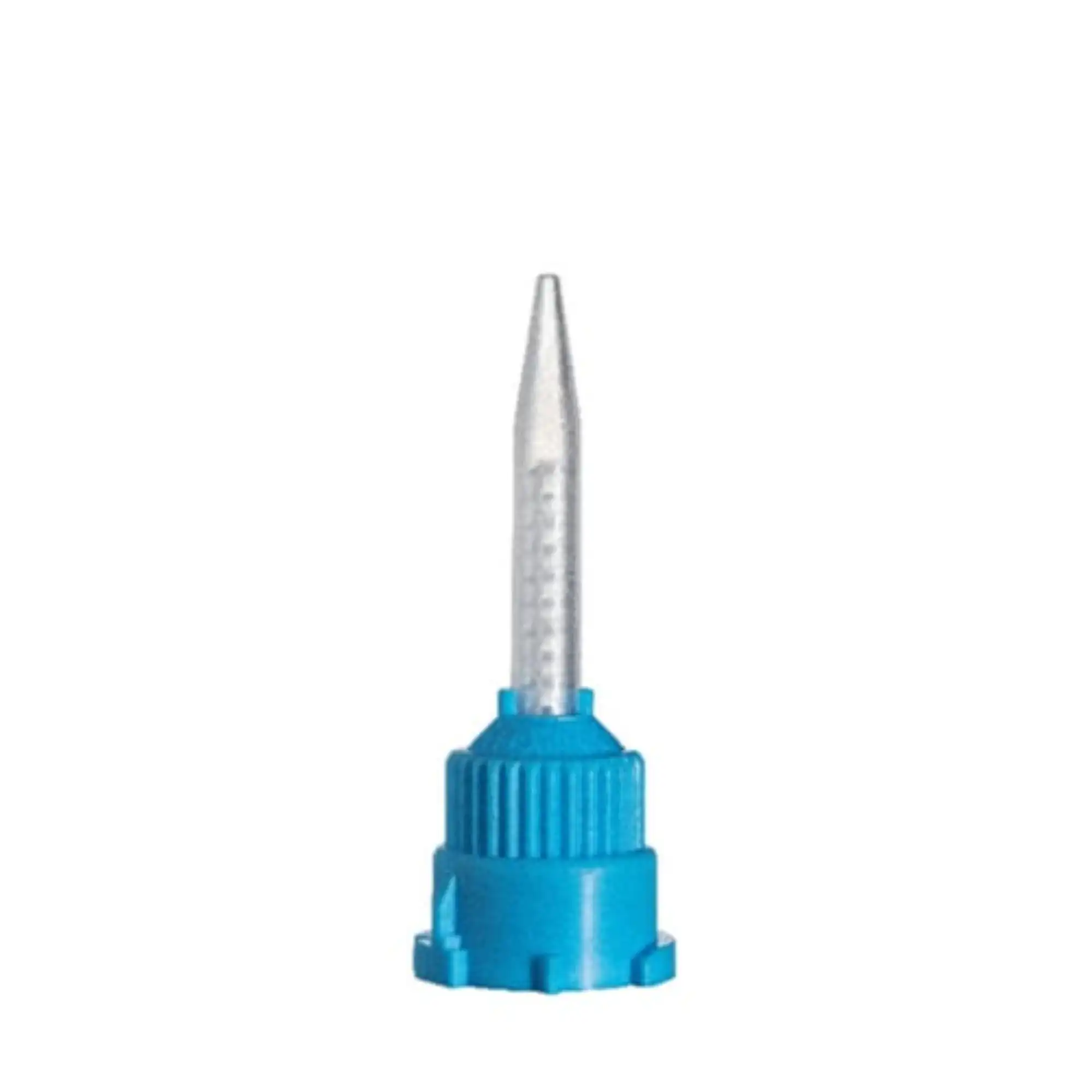 Hexa Acrylic Crown & Bridge T-Mixer Mixing Tips, 1:1 & 2:1 Ratio, Blue/Clear, 3.2mm, 25/Pack, SLZ-154610 - Hexa Acrylic Crown & Bridge T-Mixer Mixing Tips 25/pack 1:1 2:1 Ratio Blue/clear 3.2Mm, SLZ-154610 - Image 1