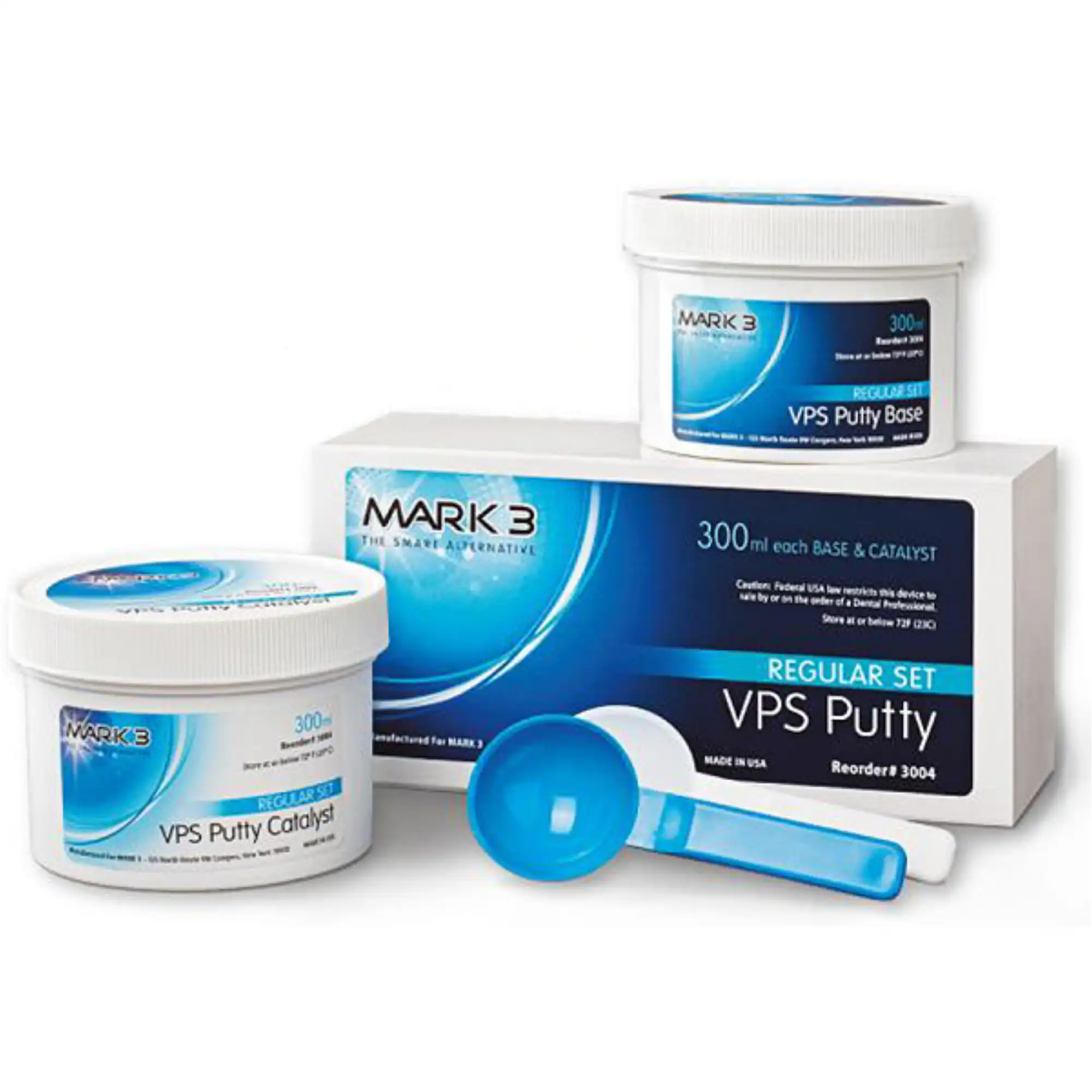 Mark3 VPS Putty Regular Set, 300ml Base & Catalyst, 3004 - VPS Putty Regular Set 300ml. each Base & Catalyst, 3004 - Image 1