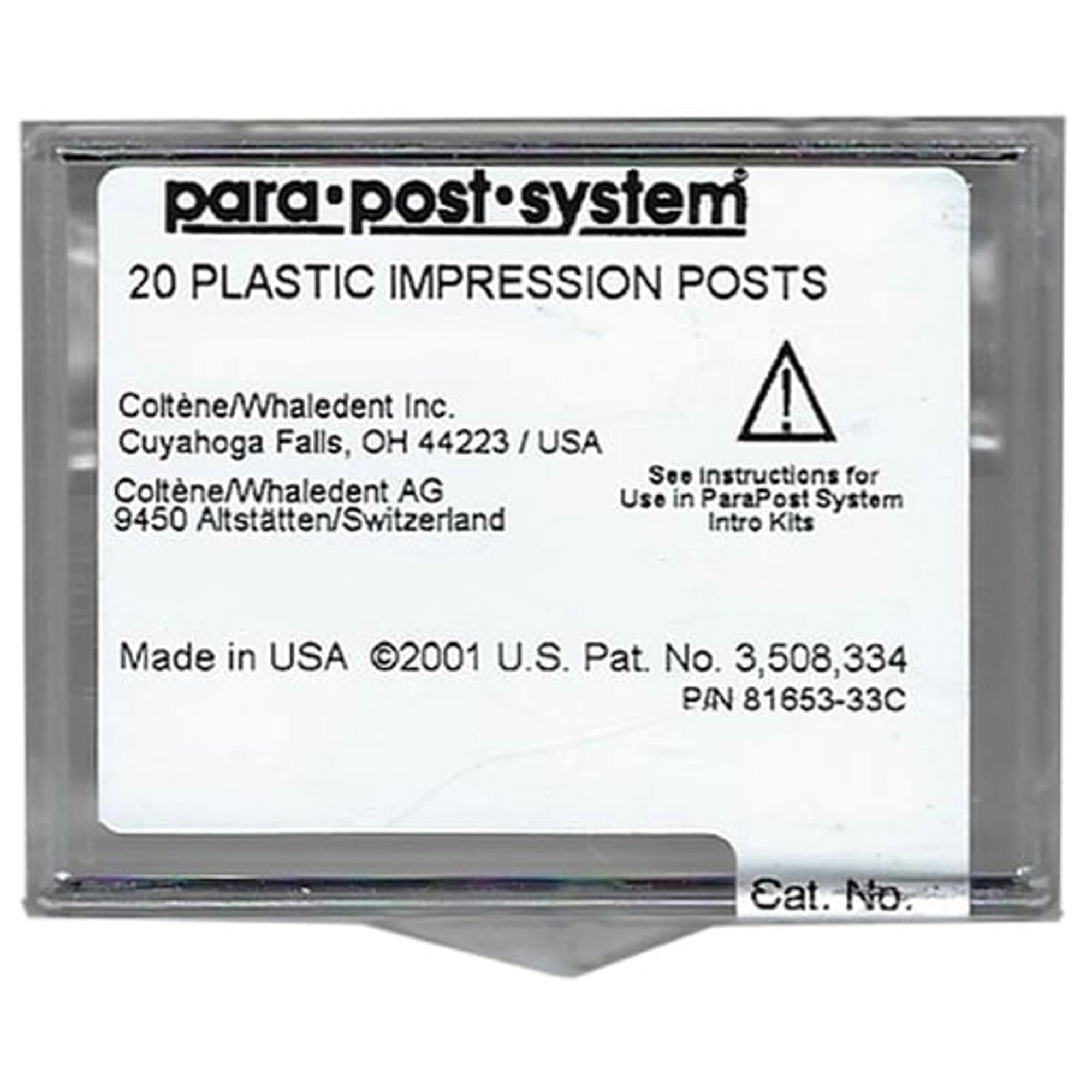 Coltene Whaledent ParaPost Plastic Impression Posts, Size 4.5, Blue, .045" (1.14 mm), 20/Pkg, P4345 thumbnail 2