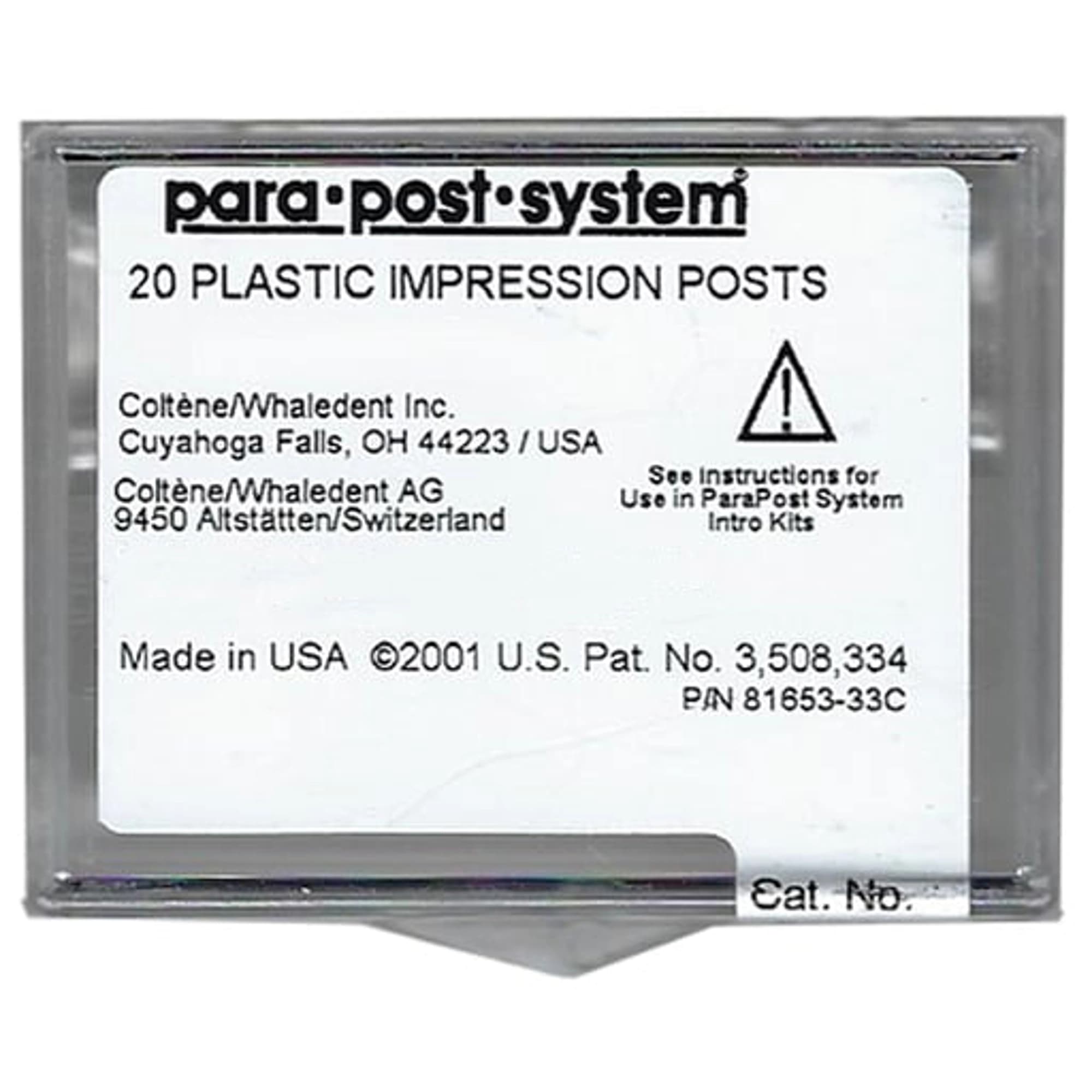 Coltene Whaledent ParaPost Plastic Impression Posts, Size 5.5 (.055"/1.40mm), Purple, 20/Pack, P4355 thumbnail 2