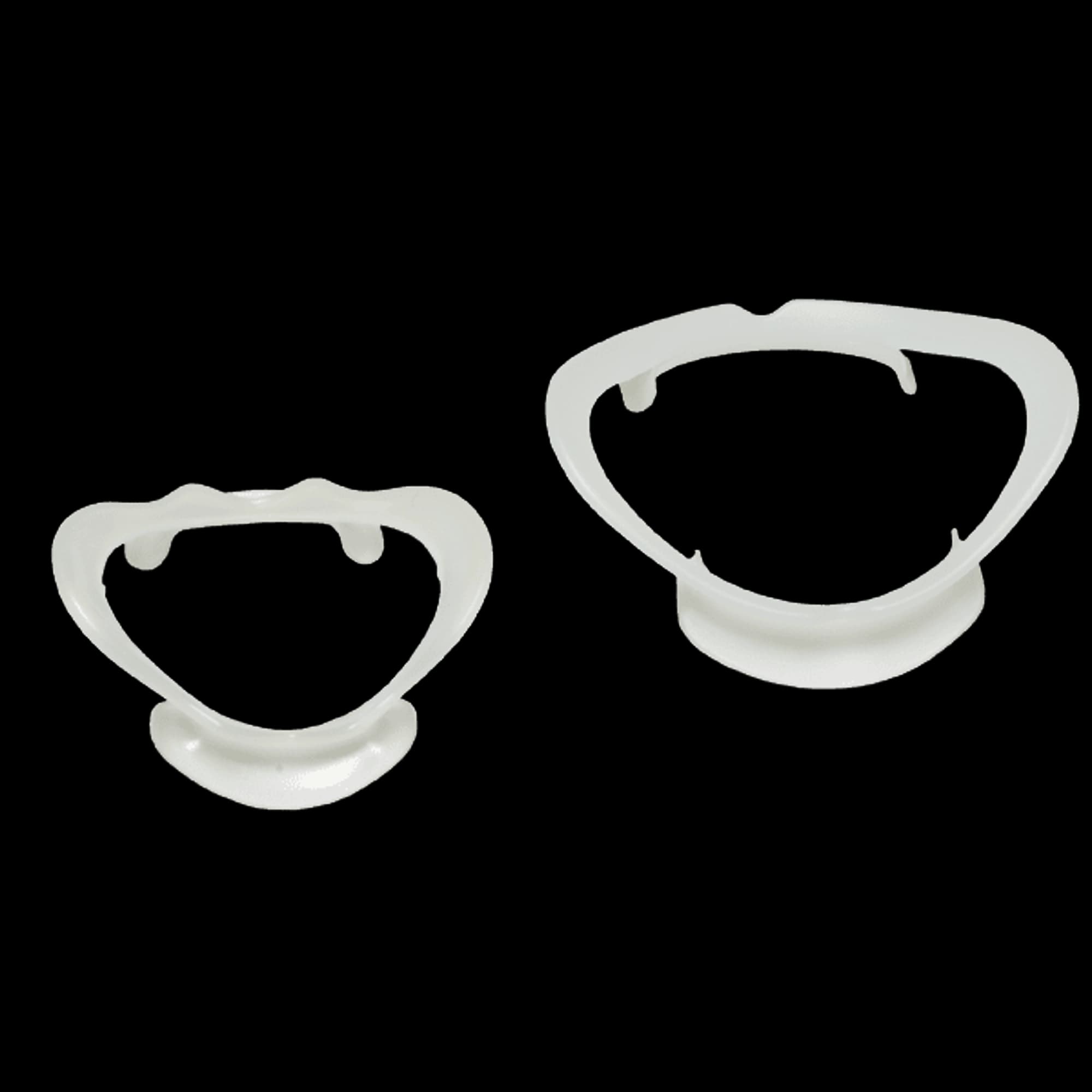 Hager Worldwide Lip-Ex Vertical Expansion Cheek Retractors, Adult & Child (2 Each), Clear, 4/Pkg - Hager - Lip-Ex Adult & Child (2 Of Each) - Image 1