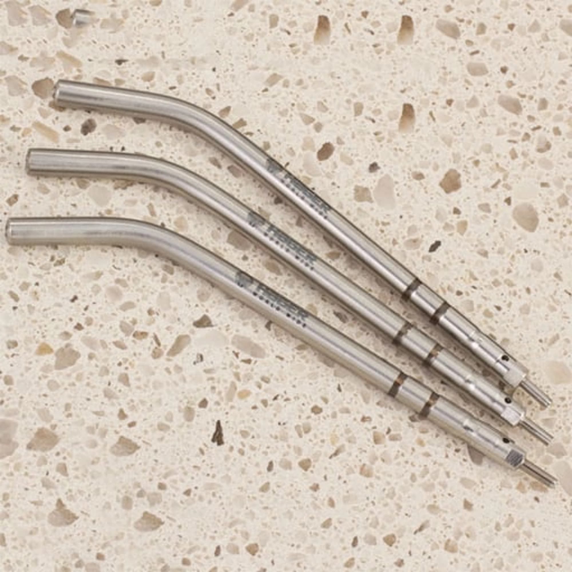 Hager Duration Air/Water Syringe Tips, Universal A-Dec Style, Stainless Steel, 3-1/4" Long, 10/Pack - Hager - Duration A/W Tips 10Pk - Image 1