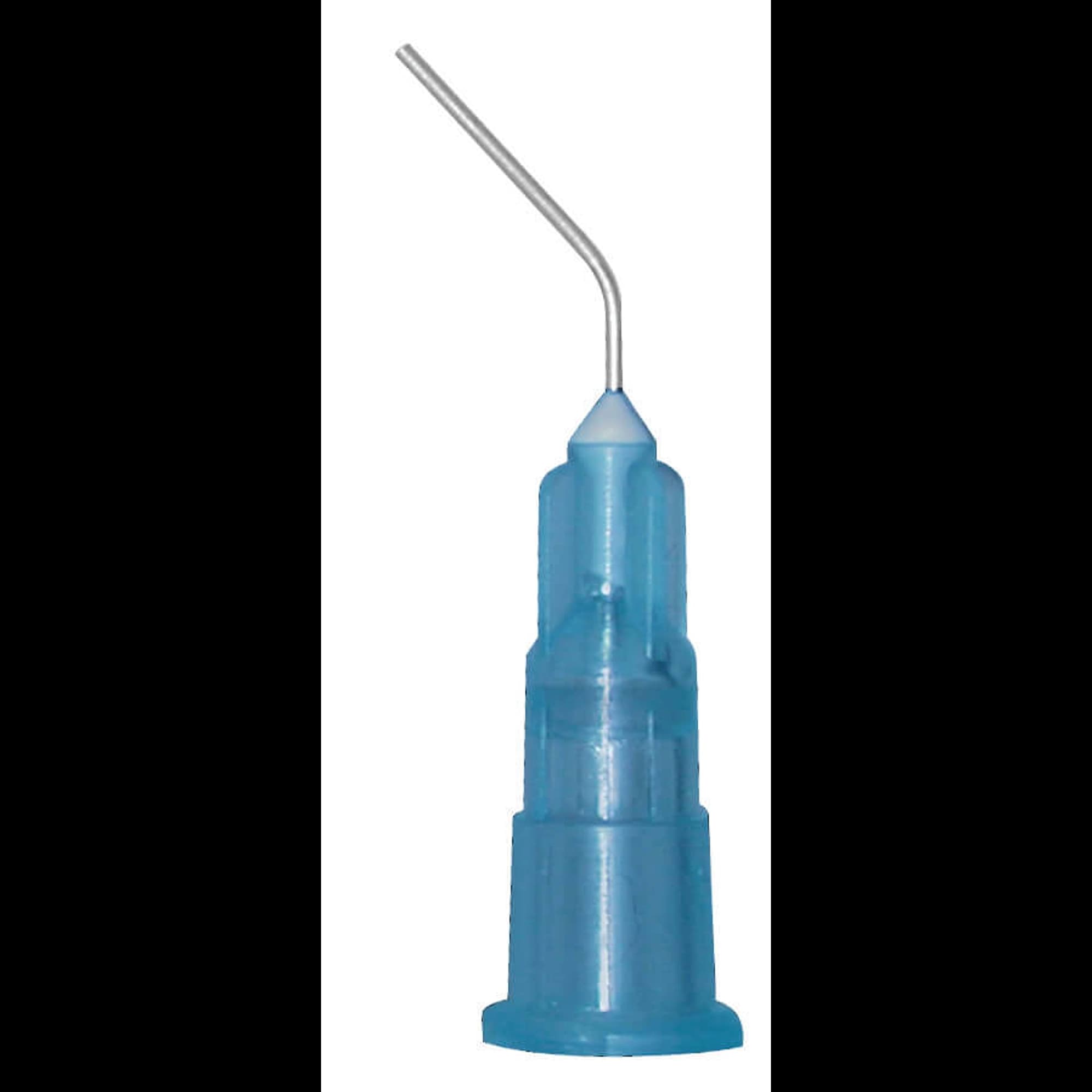 Defend Plus Pre-Bent Dispensing Tips, Etchants, 25 Gauge, Blue, 100/Pkg, PN-1231 - Defend - Mydent Pre-Bent Tips - Blue 25G - Image 1