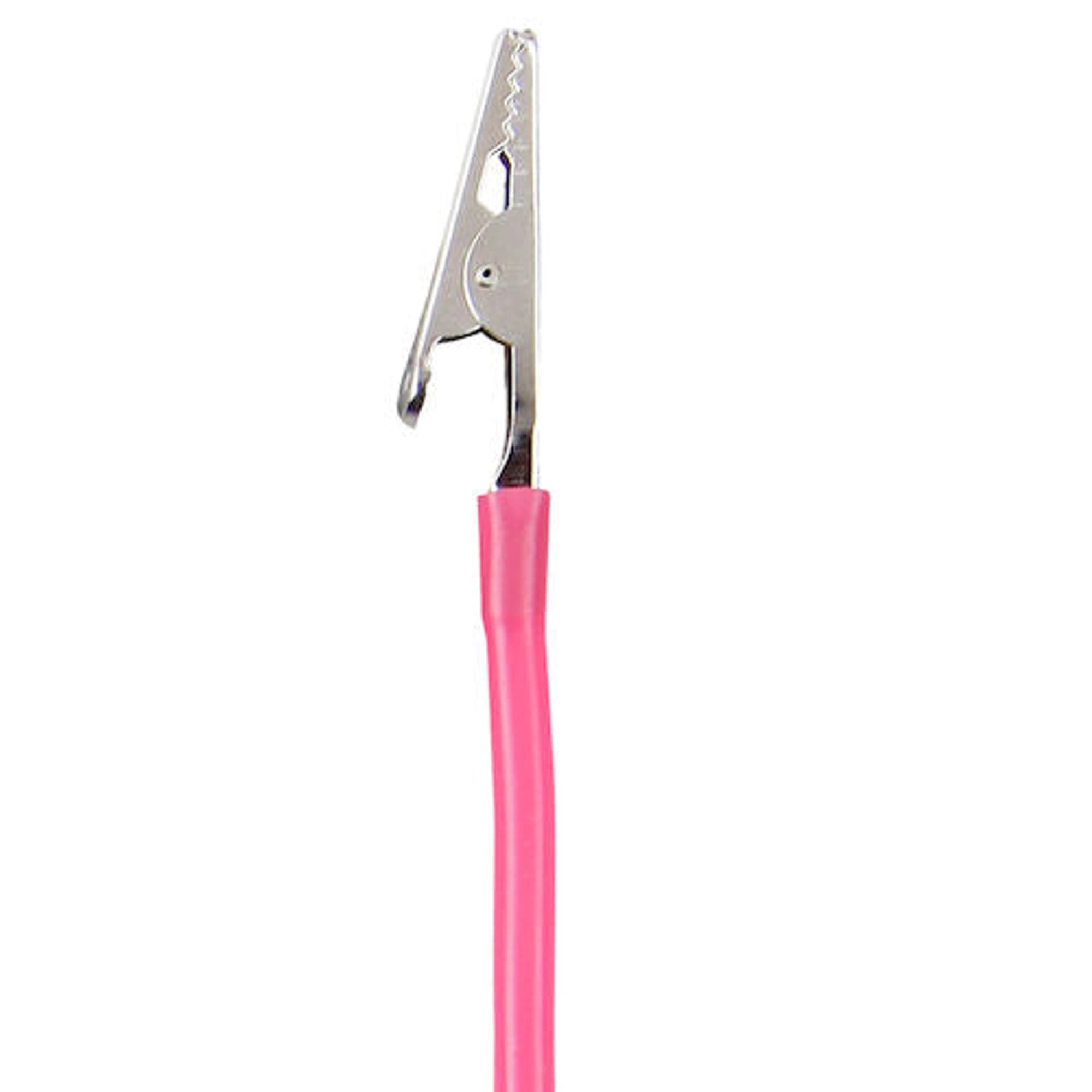 Plasdent Bib-Clips Neon Pink, Reusable Dental Napkin Holders, 17.5 inch, Single - Plasdent - Bib-Clips Neon Pink - Image 1