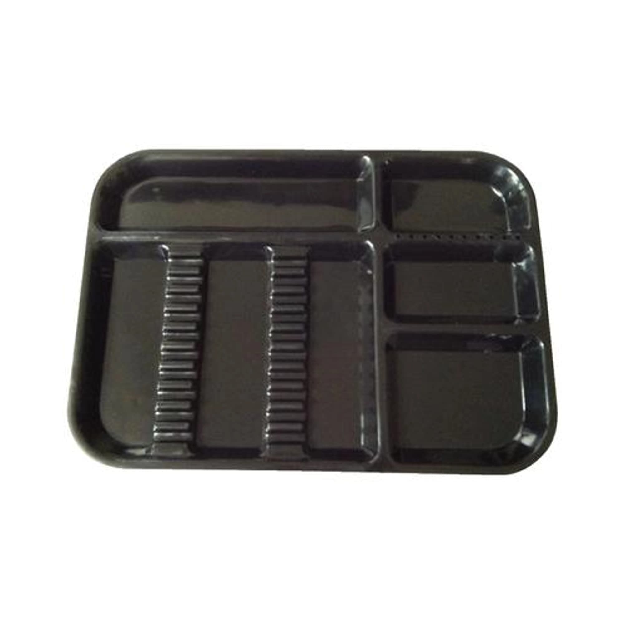Plasdent Divided Set-Up Tray, Size B (Ritter), Black, 13-1/2" x 9-5/8" x 7/8", 300BD11 - Plasdent - Divided Tray Size B Black - Image 1