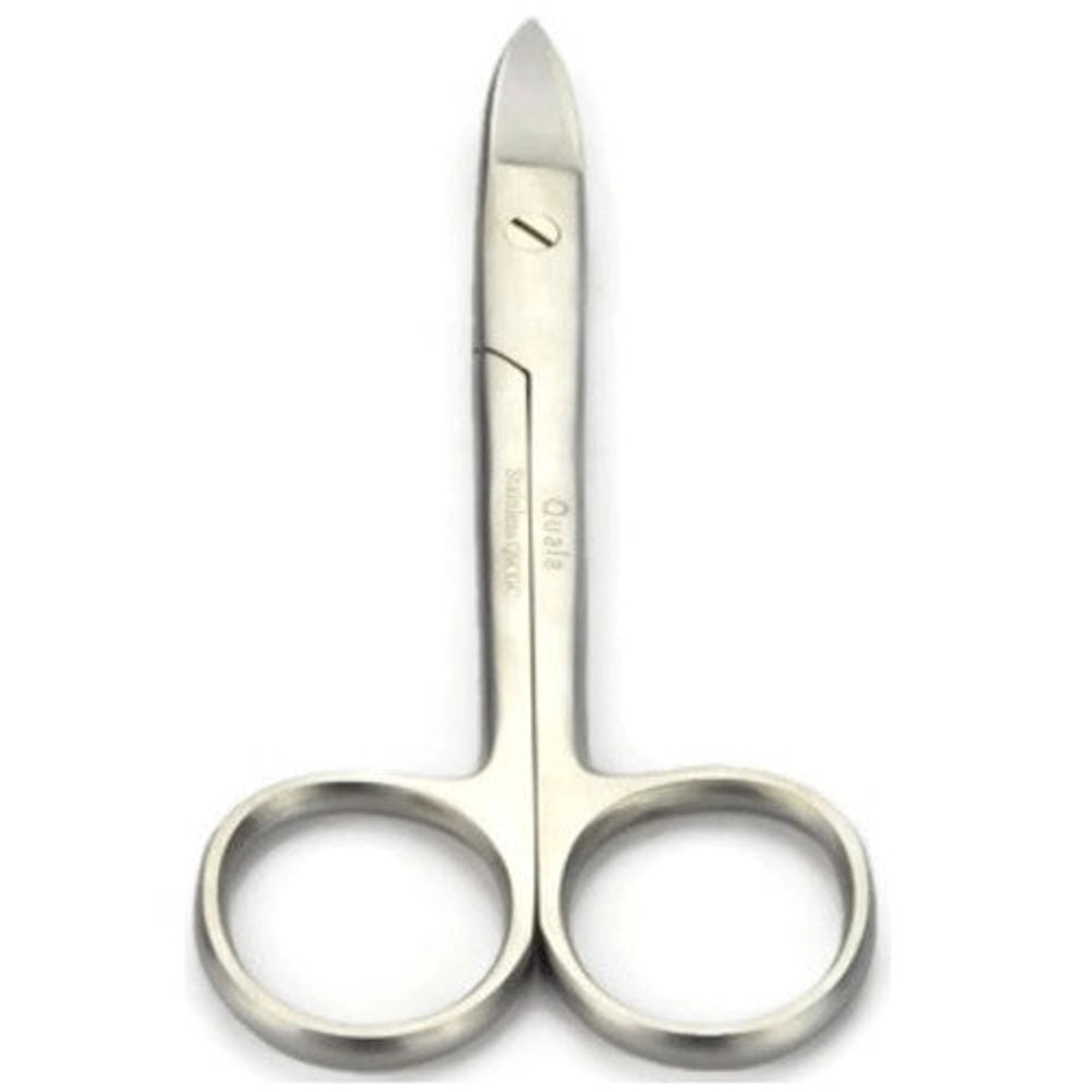 Quala Crown & Gold Scissors, Curved, Smooth Blades, 4.5" (11.4 cm), QSCGC - Quala - Scissors Crown & Gold Curved Smooth 4.5 - Image 1