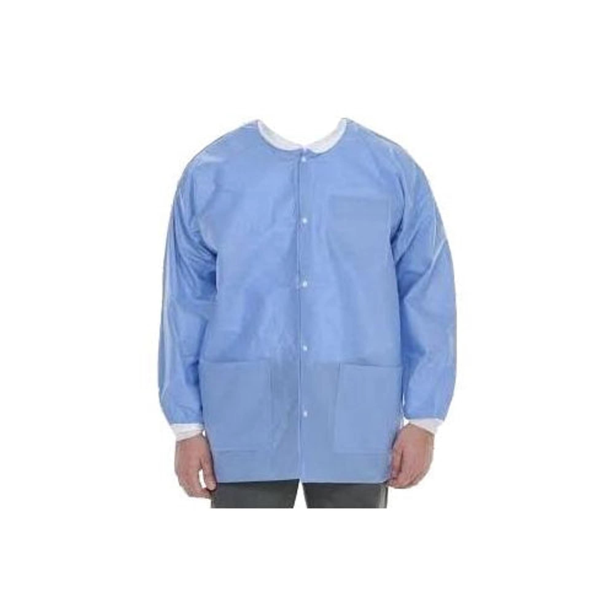 ValuMax Extra-Safe Jackets, Steel Blue, 2XL, Hip-Length, 10/Pk - ValuMax - Extrasafe Jackets 10Pk Steel Blue 2Xl - Image 1