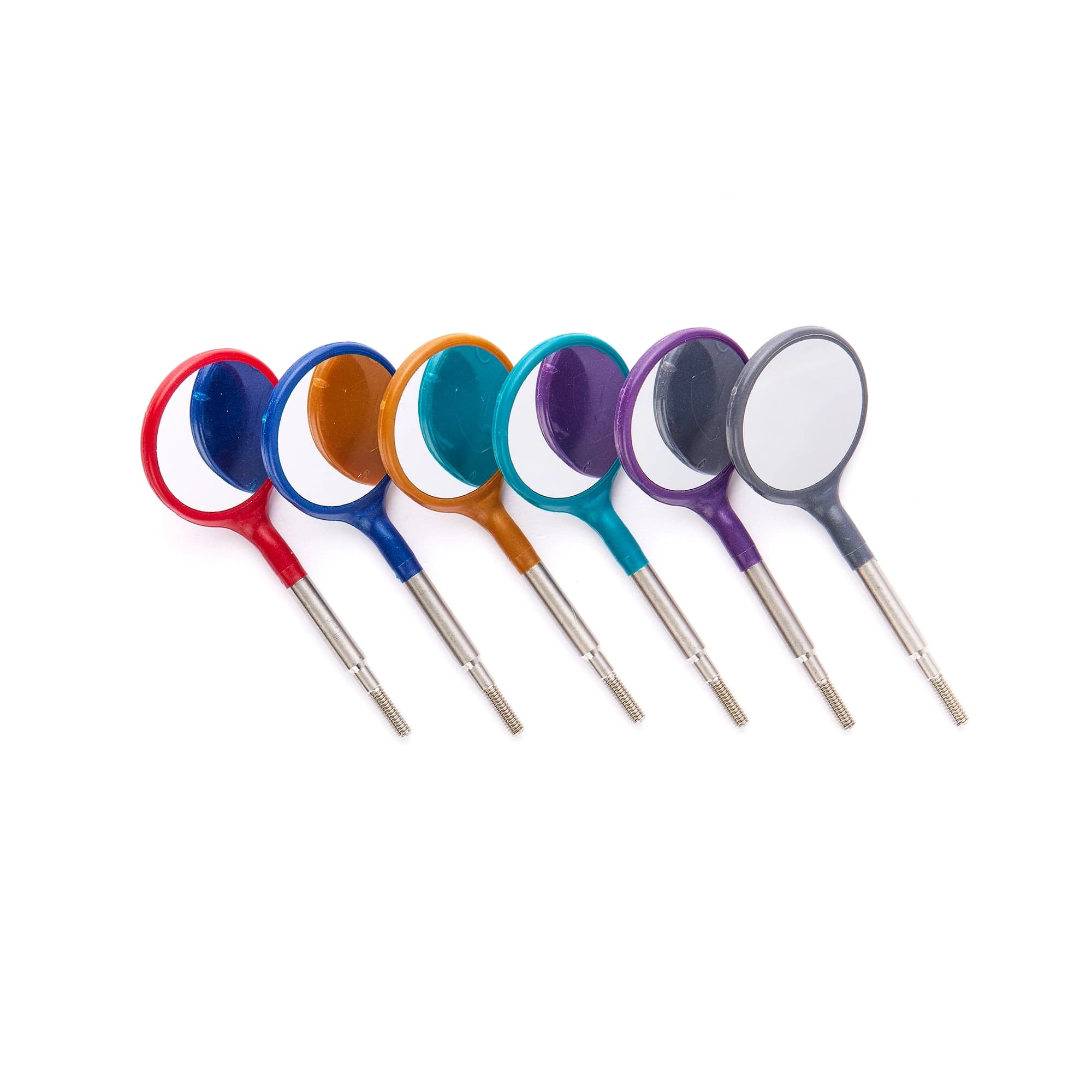 Zirc Crystal HD #4 Mouth Mirror Screw-On Heads, Jewel Assorted Colors, Cone Socket, 12/Pk, 50Z371-JWL thumbnail 2