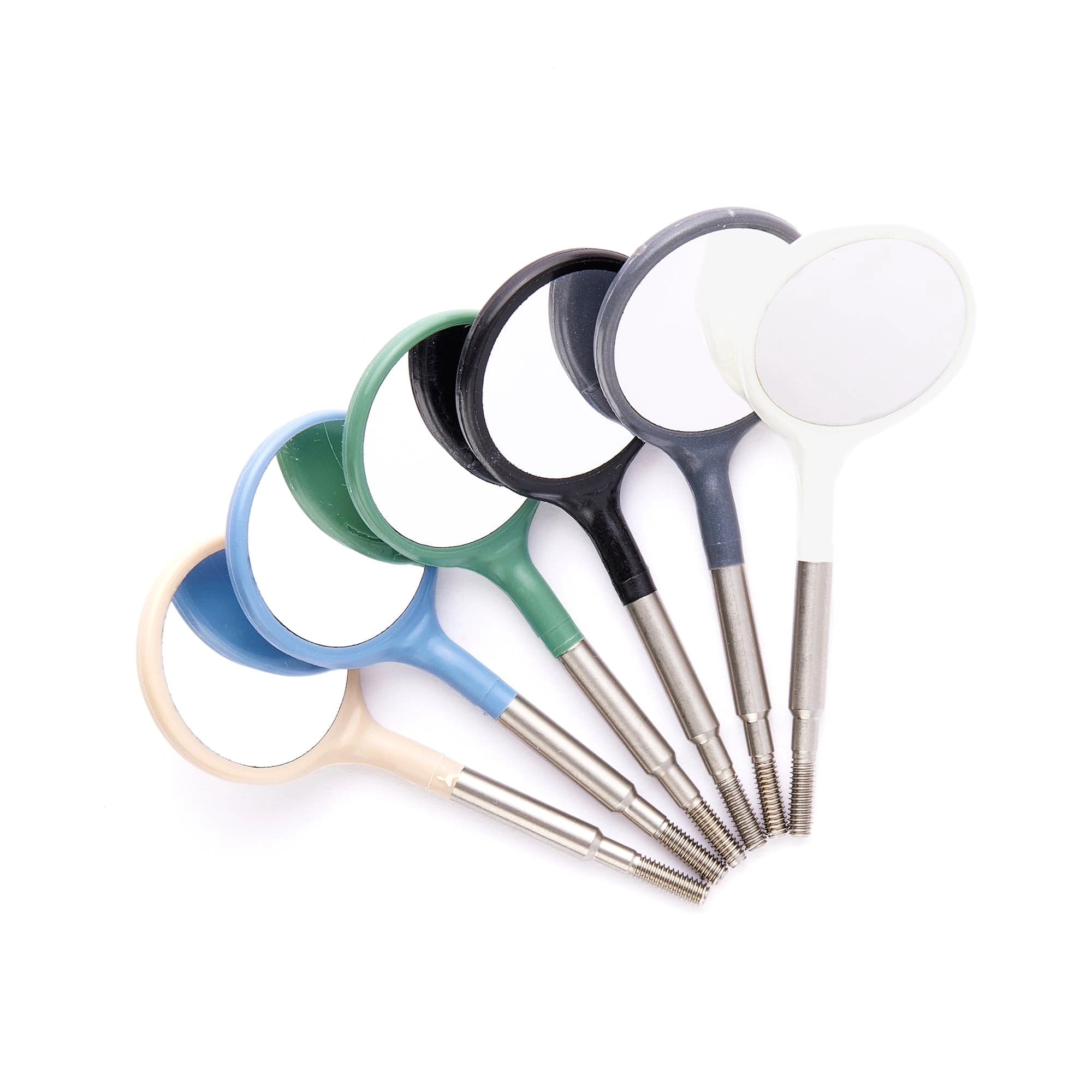 Zirc Crystal HD Plastic Mouth Mirror Head, #5 Cone Socket, Assorted Pastel, 12/Pkg, 50Z372-Pstl thumbnail 10