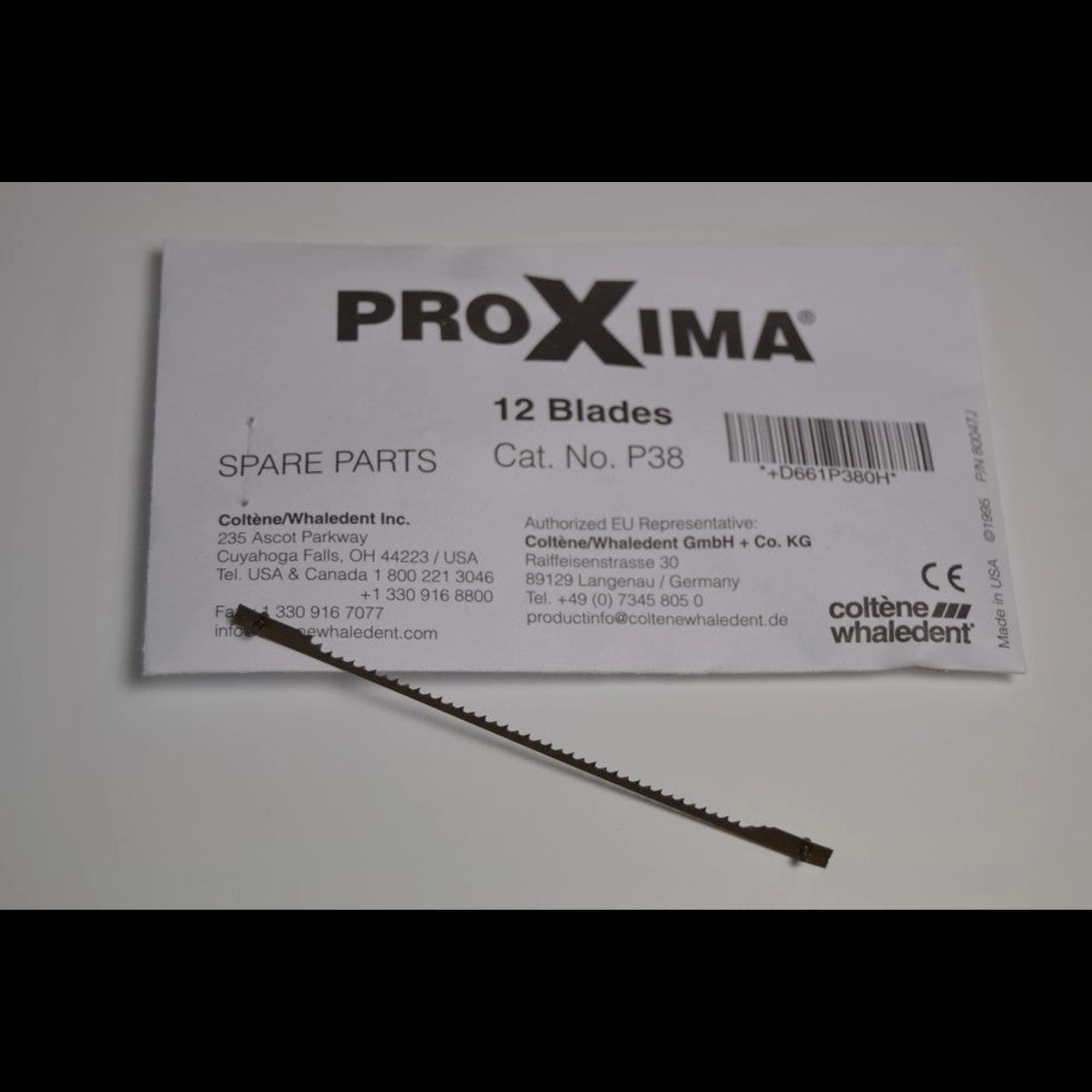 Coltene Whaledent Proxima Saw Blades, P38, 12/Pack - Coltene - Proxima Saw Blades, 12 Pcs - Image 1