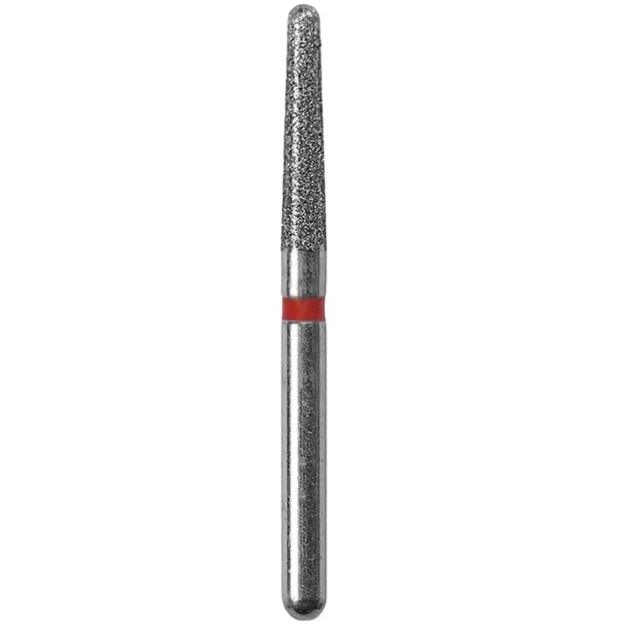 Defend FG #856L-018F Fine Round End Taper Diamond Bur, 1.8mm Diameter, 5/Pk - Diamonds Round End Taper 856L-018F 5/Pk - Image 1