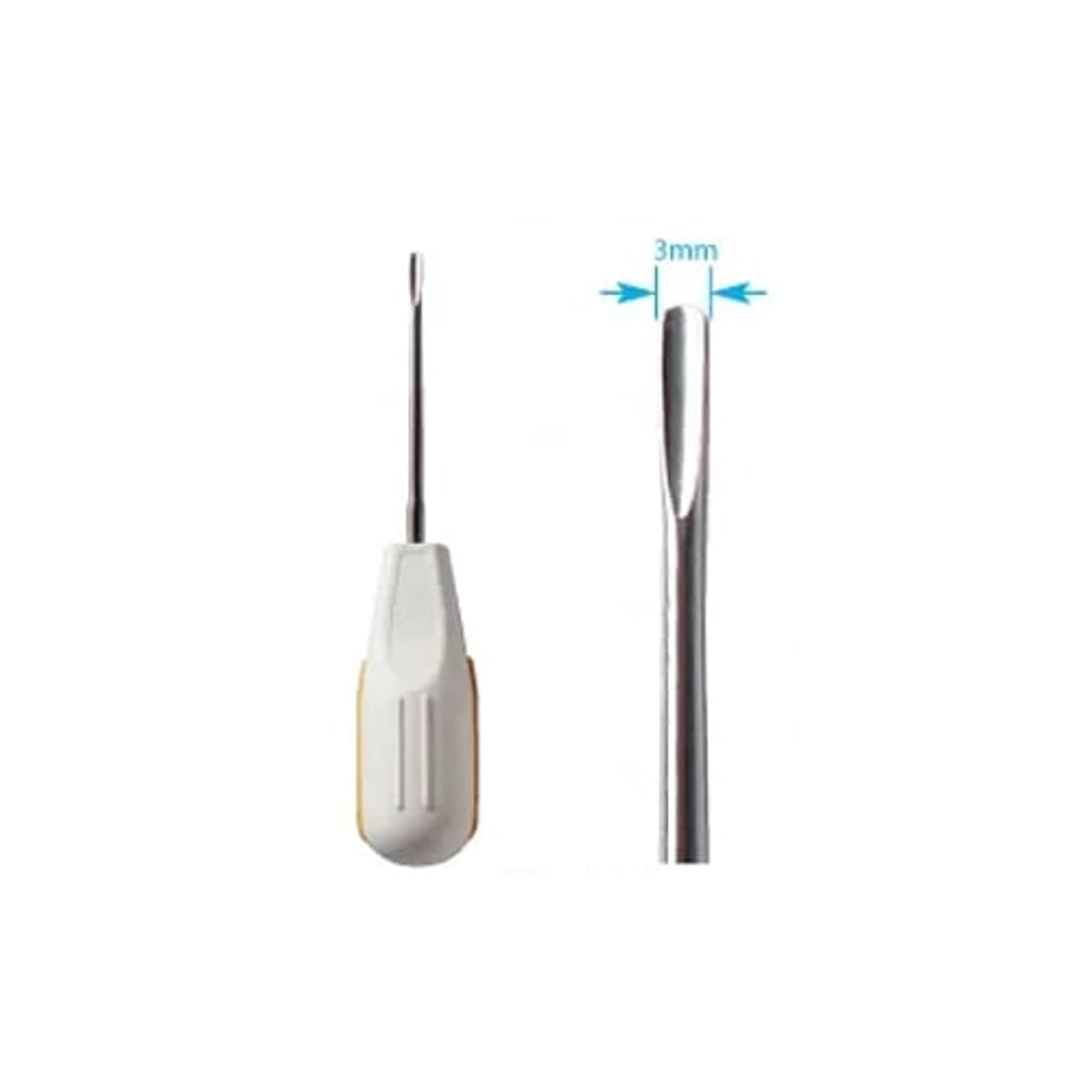 Premium Plus #3S Root Elevator, Luxating Periotome Type, Stainless Steel, 3 mm Straight Blade, 1/Pk - Premium Plus3S Root Elevator Luxating Periotome Type 1/pack Stainless Steel Root Elevator - Image 1