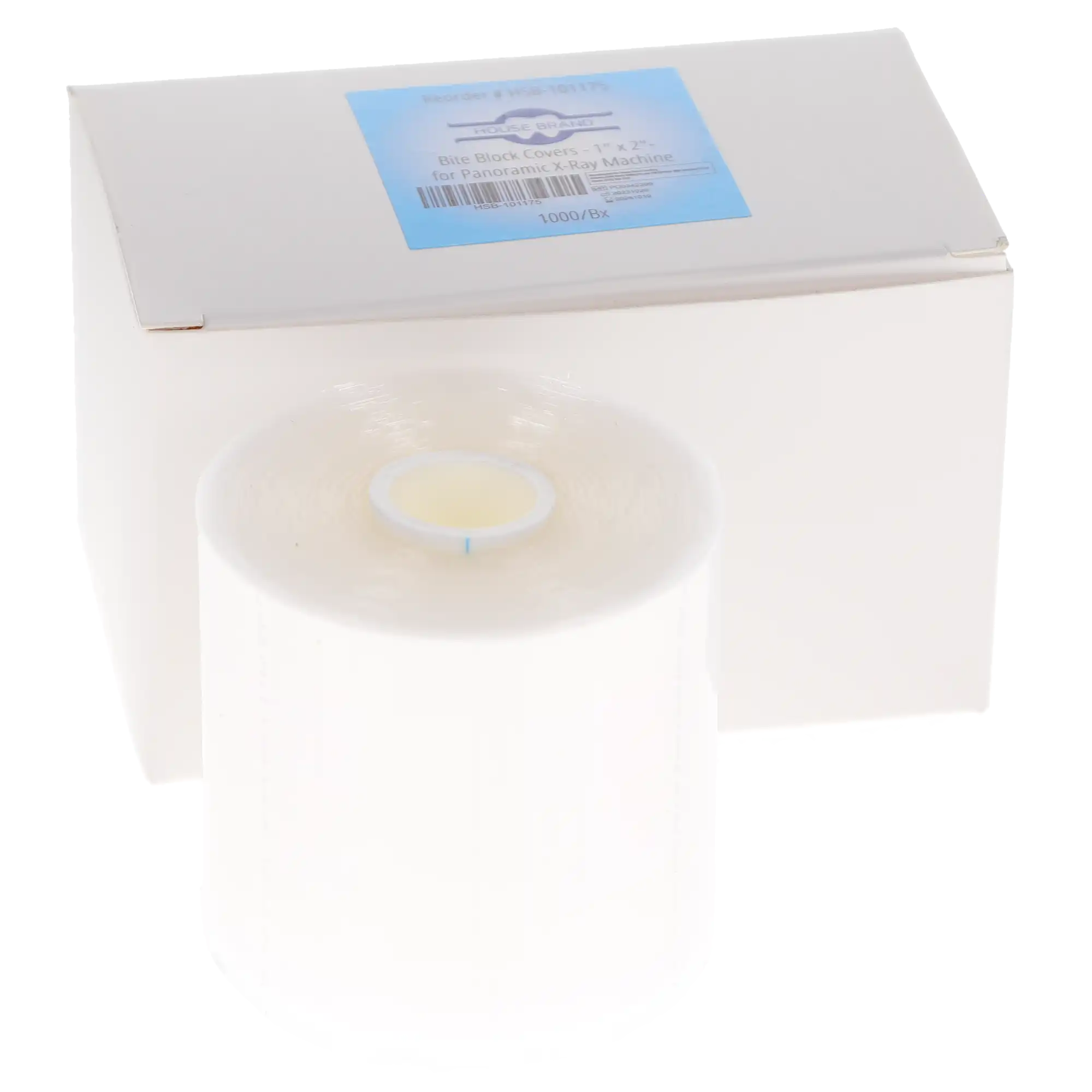 Panoramic Bite Block Covers, 1" x 2", 1000/Roll, 101174 thumbnail 2