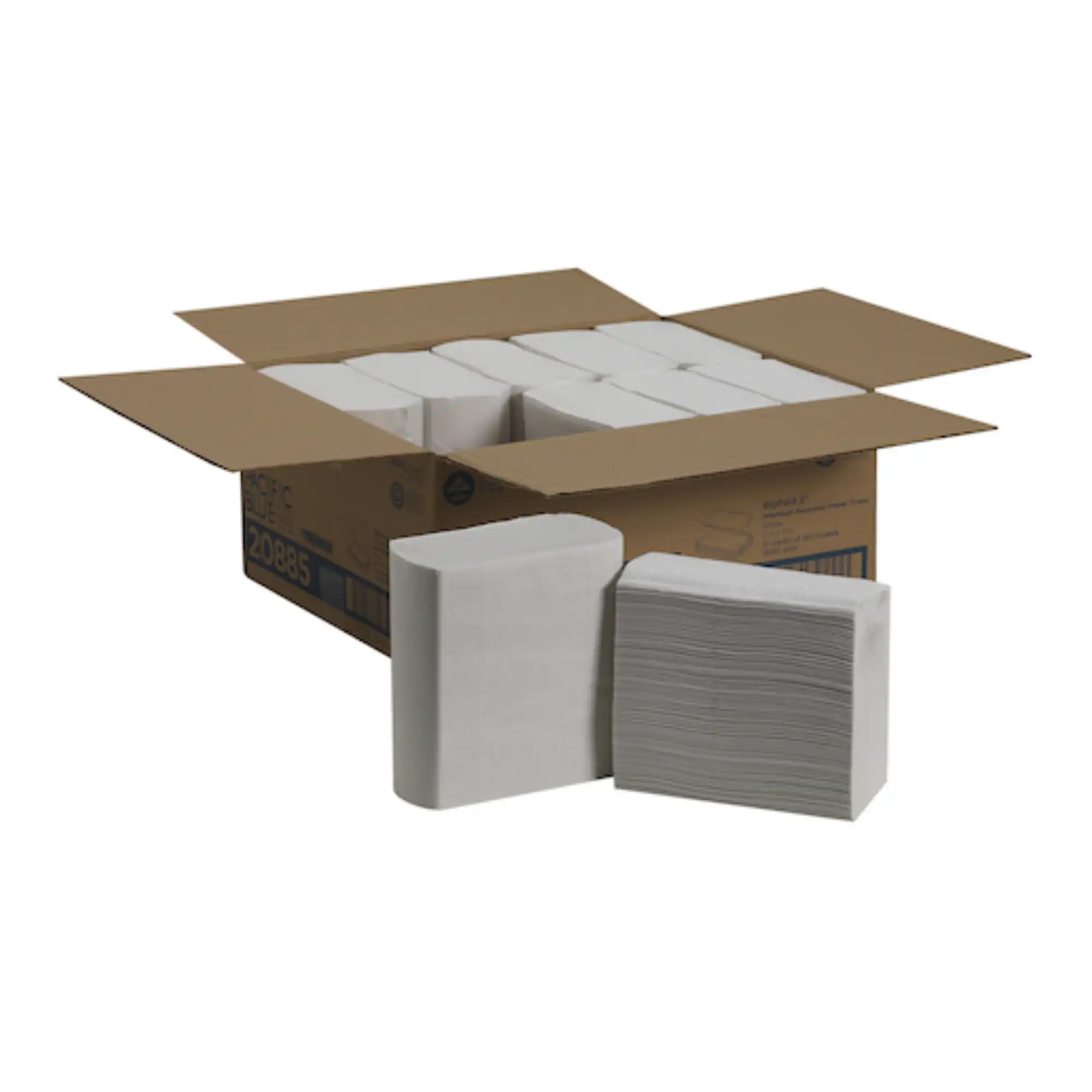 Georgia-Pacific Premium C-Fold Replacement Paper Towels, BigFold Z, White, 8" x 11" Sheets, 2600/Case (10 Packs of 260) - Premium C-Fold Replacement Paper Towels, White, 8" x 11" Sheets, 260 ct/pk - Image 1