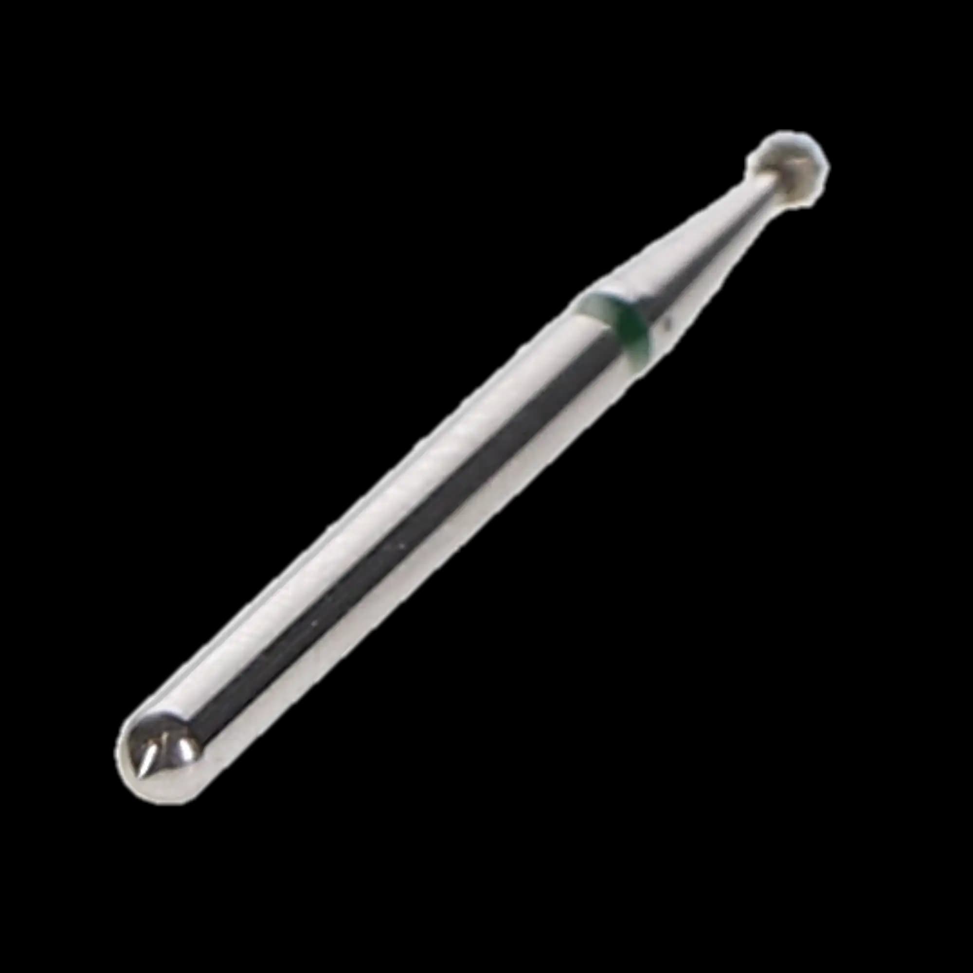 HSB House Brand Round Diamond Bur 801L-012C, Coarse Grit, 1.2mm Head, Long Surgical Length, 10/Pk, 401782 thumbnail 2