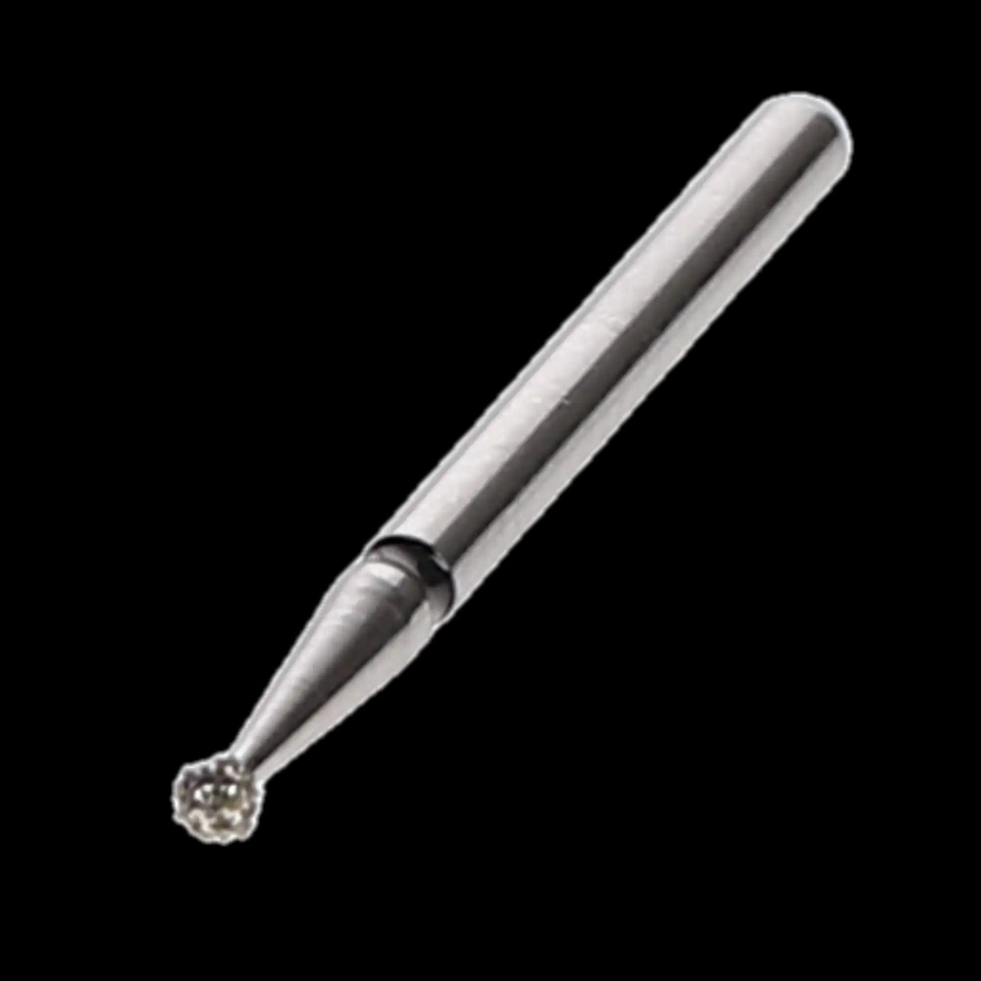 HSB Round Diamond Bur 801L-012SC, Super Coarse, 1.2 mm Head, Long Surgical Length, 10/Pk, 401784 - Round Diamonds 801L-012SC 10/Pk, 401784 - Image 1