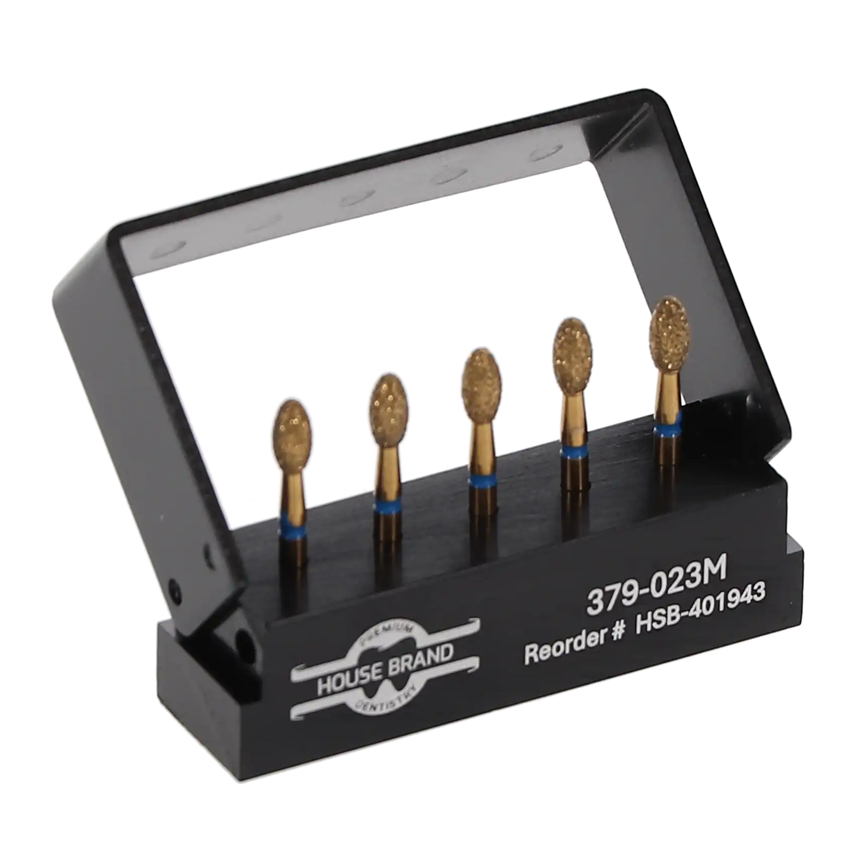 Precision Zirconia Diamond Bur, FG 379-023M, Medium Grit, 2.3 mm Head, 5/Pk, 401943 thumbnail 2