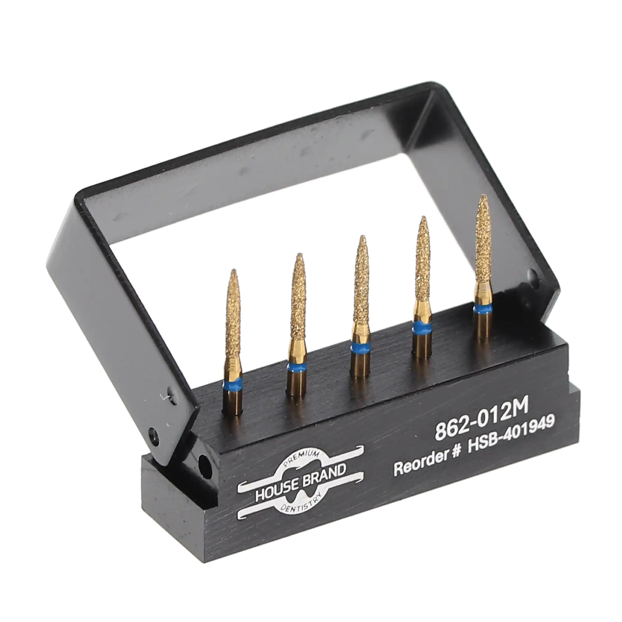 Precision Zirconia Diamond Bur, FG 862-012M, Medium Grit, 1.2 mm Head, 5/Pk, 401949 thumbnail 3