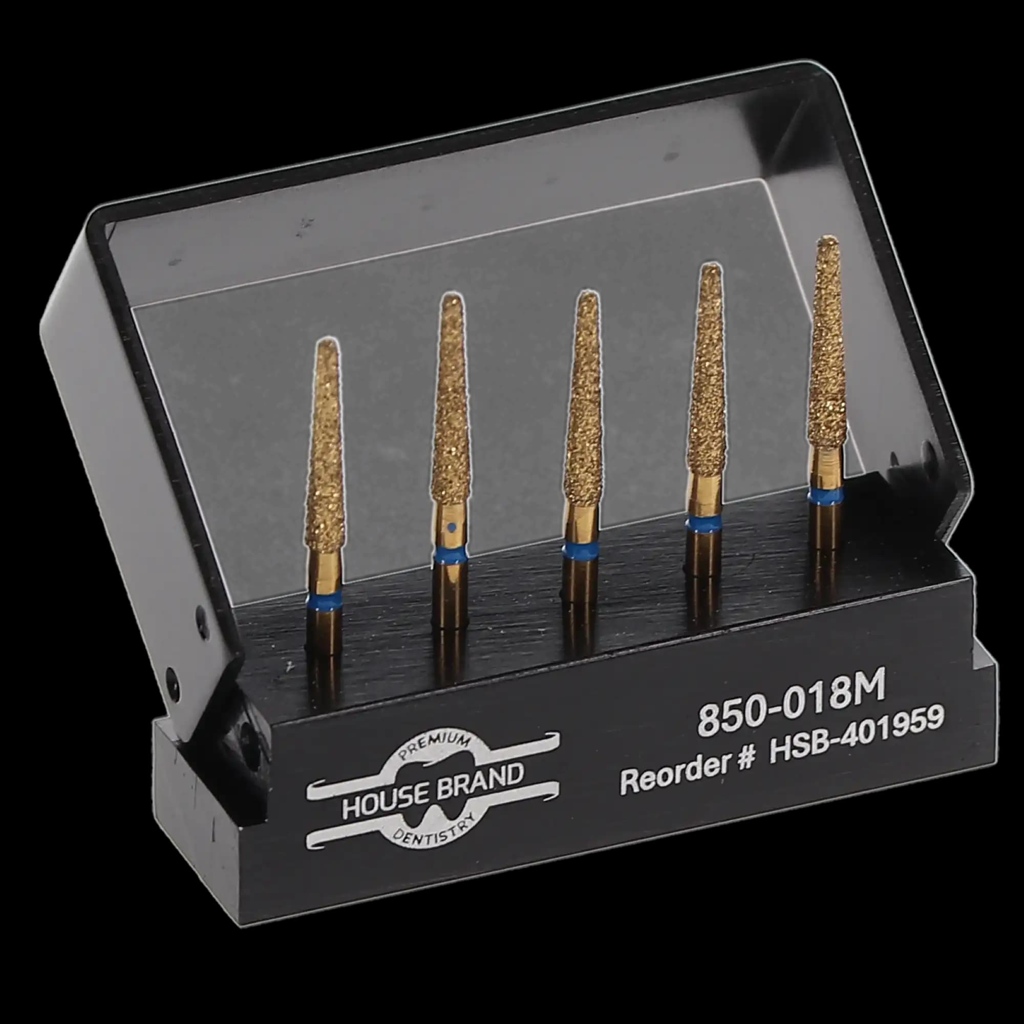 Precision Zirconia Diamond Bur, FG 850-018M, Medium Grit, 1.8mm Head, 5/Pk, 401959 thumbnail 2
