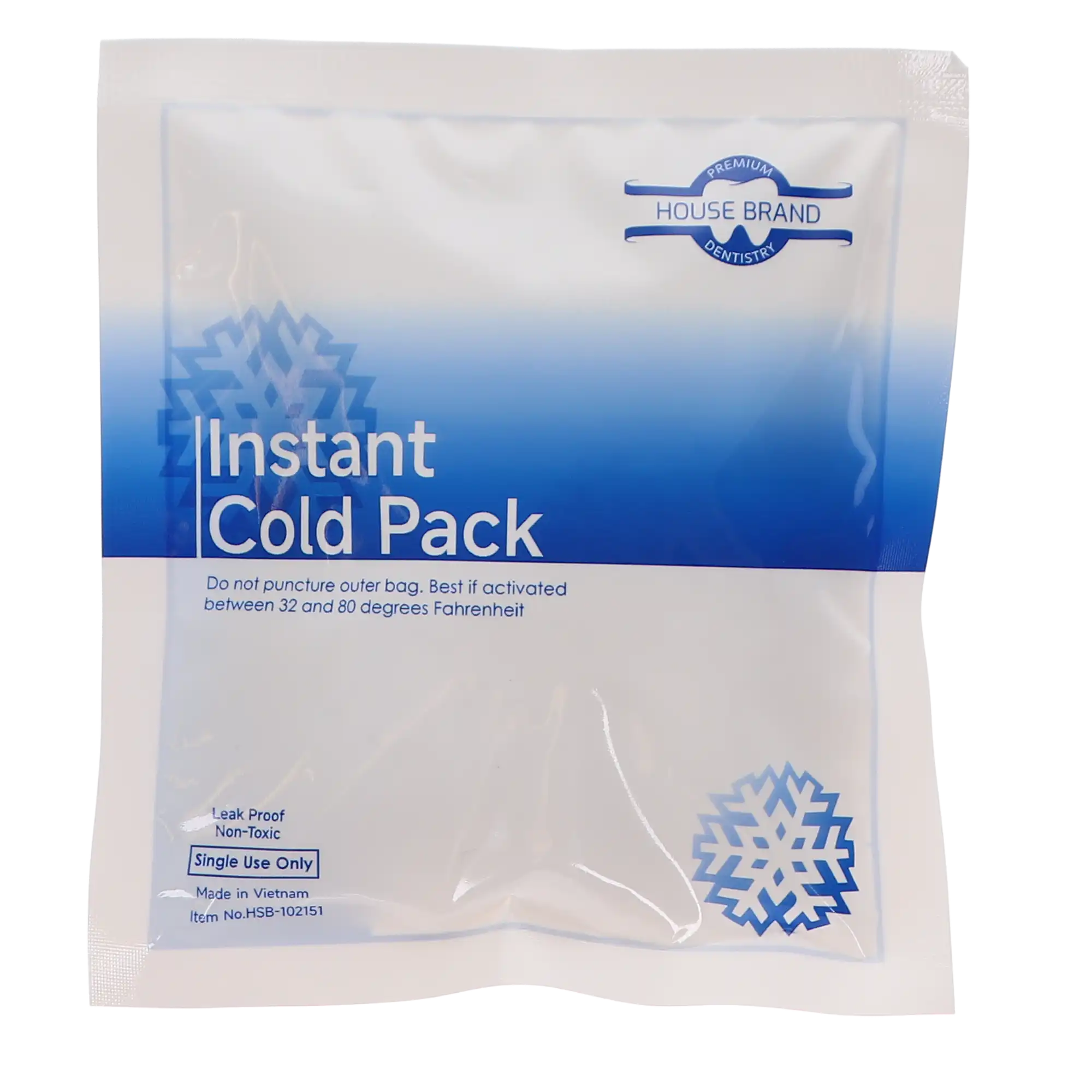 HSB Instant Cold Packs, Disposable, 5" x 5.5", 80/Pk, 102151 thumbnail 4