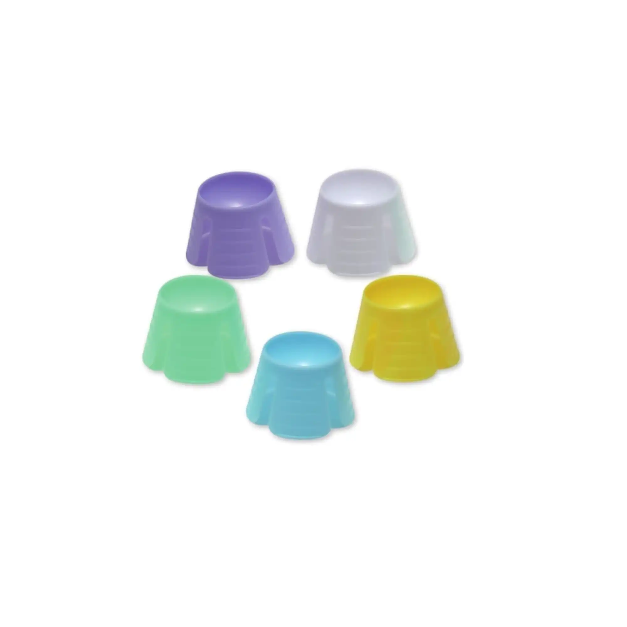 Premium Plus Plastic Disposable Dappen Dishes, Assorted Colors, 1000/Box, 004B - Premium Plus - Plastic Disposable Dappen Dishes 1000/box Assorted Colors. For Prophy Etchant - 004B - Image 1