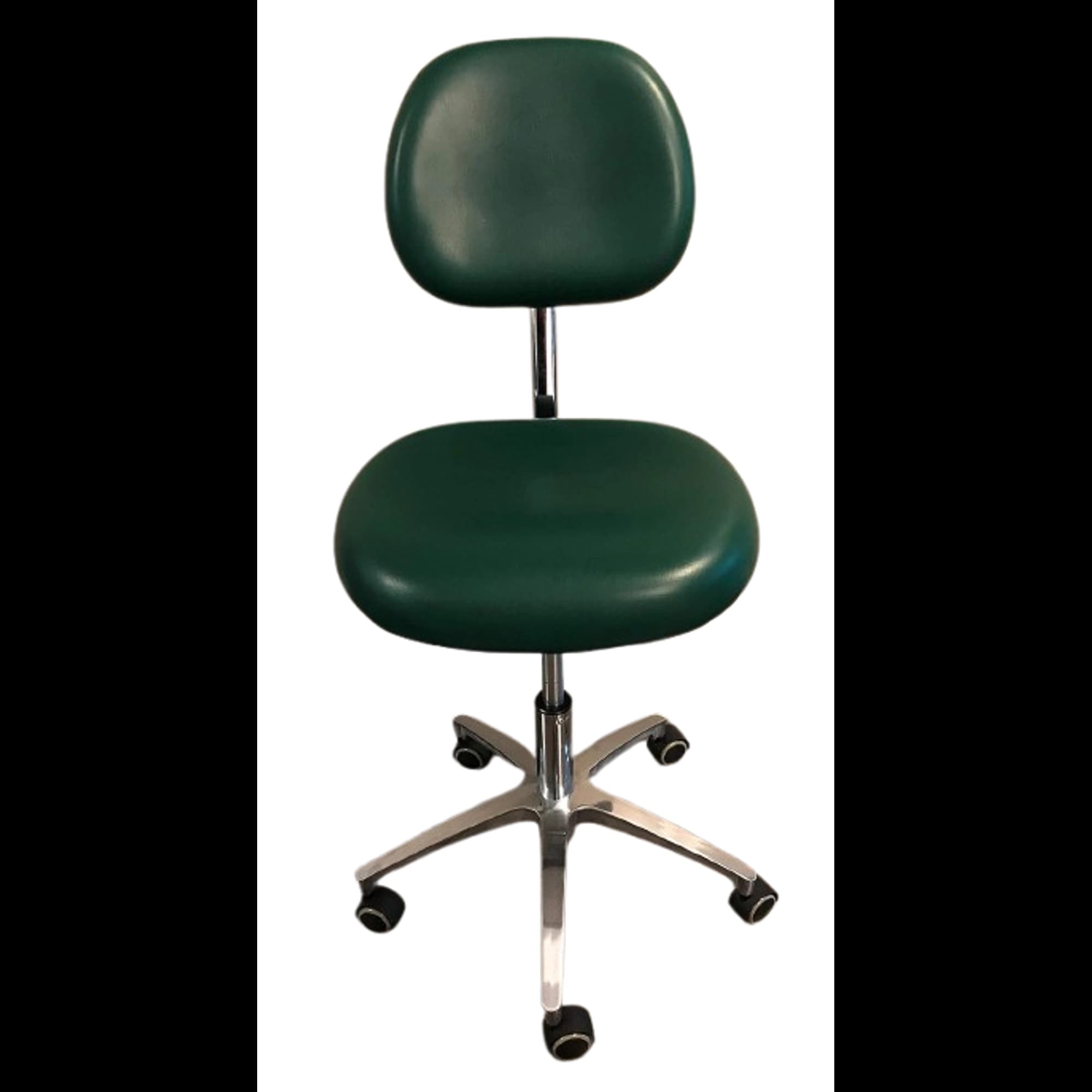 Premium Plus Doctor Stool, Dusty Jade Green, Ultra Stable Base, Adjustable Height, Single, 5012-Green - Premium Plus - Doctor Stool Dusty Jade Green Color Ultra Stable Base Adjustable Height Single - 5012-Green - Image 1