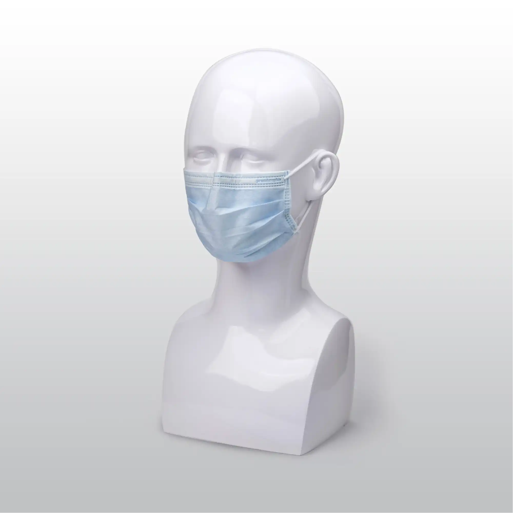 Premium Plus Earloop Face Mask, Blue, Ultra Sensitive Non-Irritating, 50/Box, 2288-Blue - Premium Plus - Earloop Face Mask Blue 50 Masks/box Ultra Sensitive Non-Irritating - 2288-Blue - Image 1