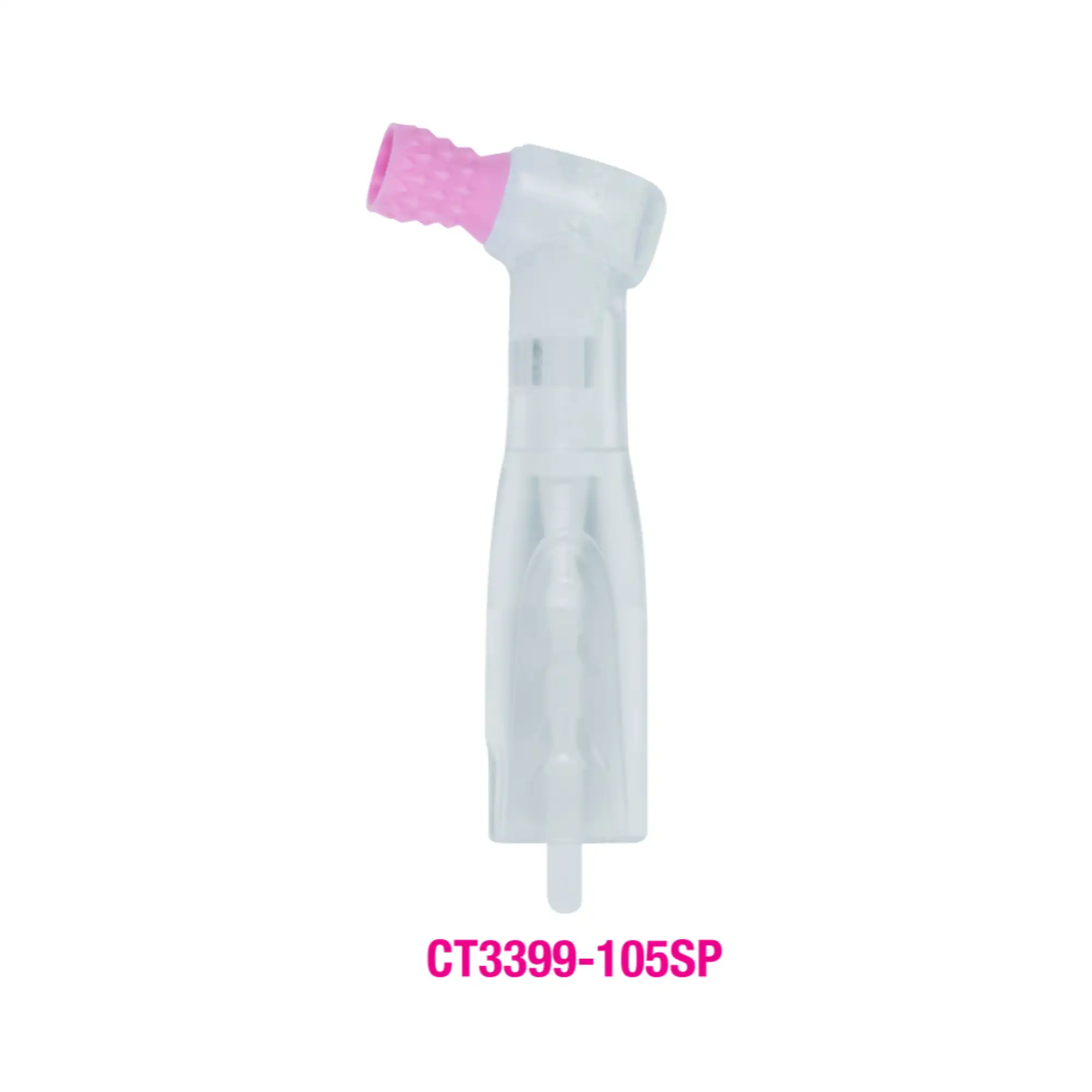 Premium Plus Disposable Prophy Angle with Soft Cup, Pink, 105-Degree, White Body, 100/Pk, W3399-105Sp - Premium Plus - White Body Disposable Prophy Angle With Soft Cup Pink Color 100/pk - W3399-105Sp - Image 1