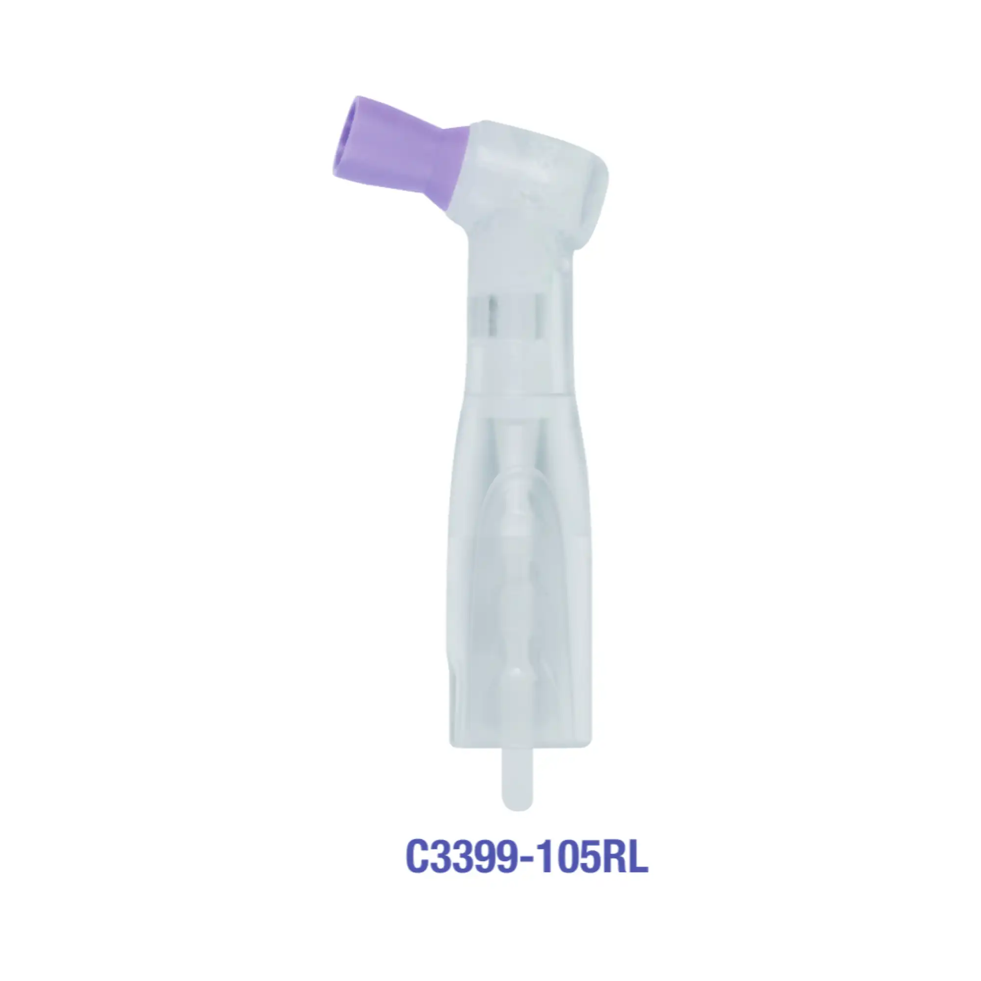 Premium Plus Disposable Prophy Angle, Regular Cup, Lavender, Ribbed & Webbed Cup, 100/Box, 18-3399-RL-100 - Premium Plus - Disposable Prophy Angle With Regular Cup Lavender 100/pack Ribbed &amp; Webbed Cup. Fits - 18-3399-Rl-100 - Image 1