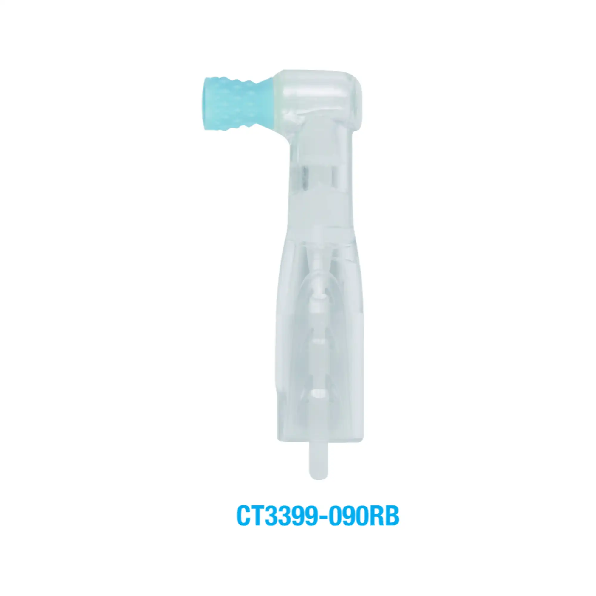 Premium Plus Clear Disposable Prophy Angle with Regular Turbine Cup, Blue, Latex-Free, 100/Pack, CT-3399-090RB - Premium Plus - Clear Disposable Prophy Angle With Regular Turbine Cup Blue Color 100/pack Latex-Free - Ct-3399-090Rb - Image 1