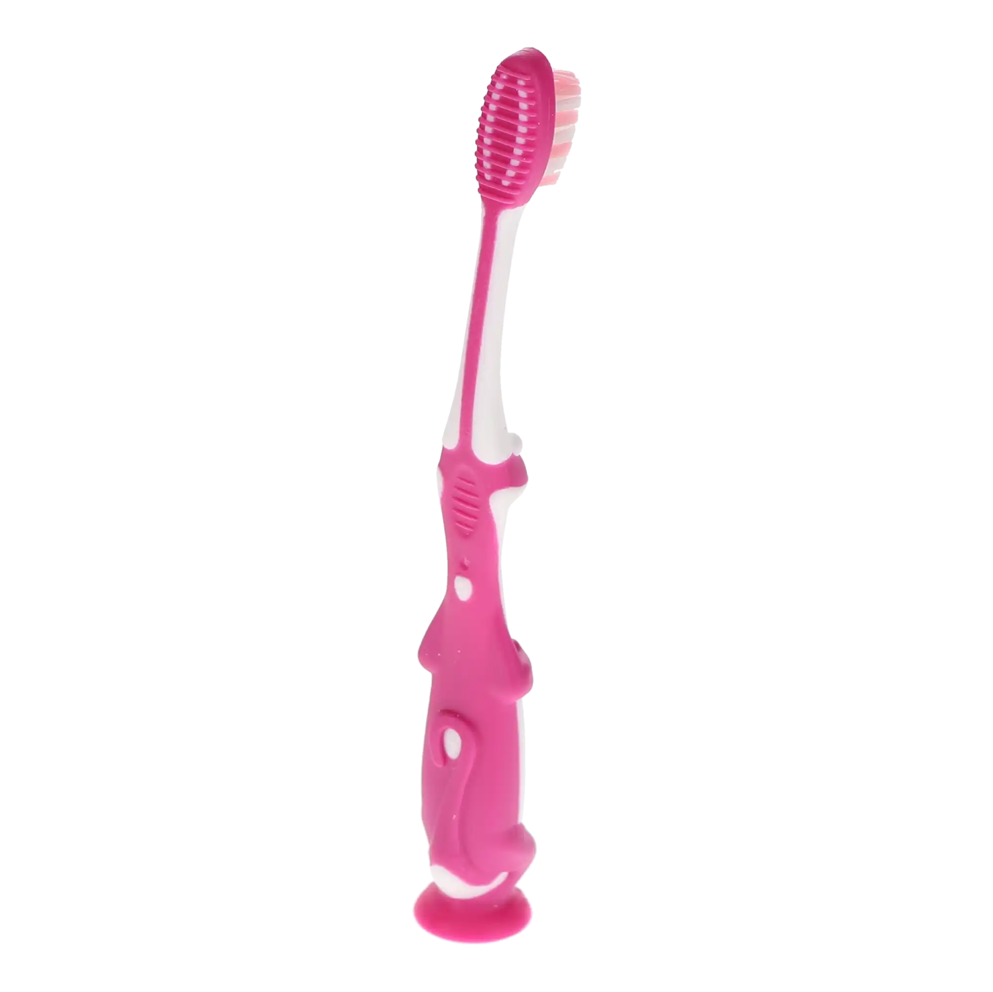HSB Child Toothbrush, Dinosaur Design, Suction Cup Base, 26 Tuft X-Soft, Individually Cello Wrapped, 72/Pk thumbnail 3