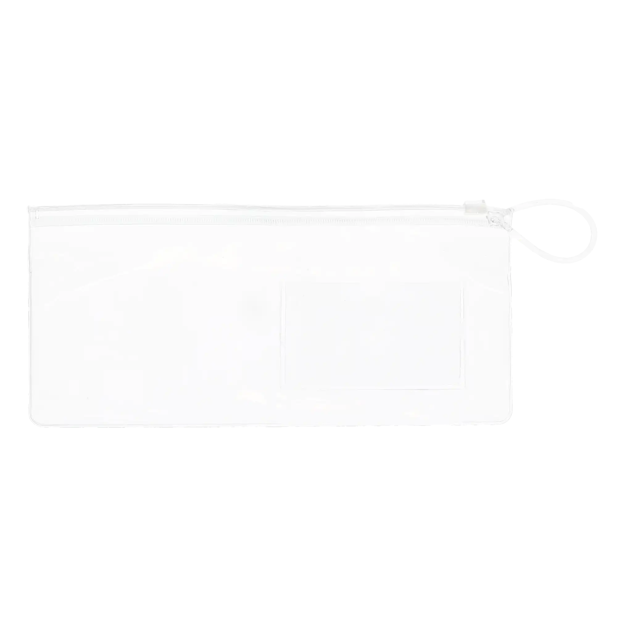 HSB Clear Deluxe Dental Bag, Zippered Bag with Business Card Pocket, Clear Vinyl, 100/Pack thumbnail 4