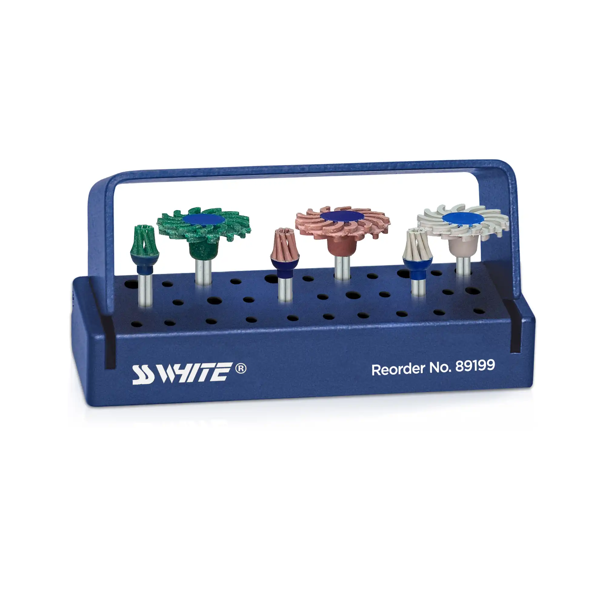 SS White Jazz Twist Intraoral Porcelain Polishing Kit, 6-Piece, 89199 - Jazz Twist Intraoral Porcelain Polishing Kit, 89199 - Image 1