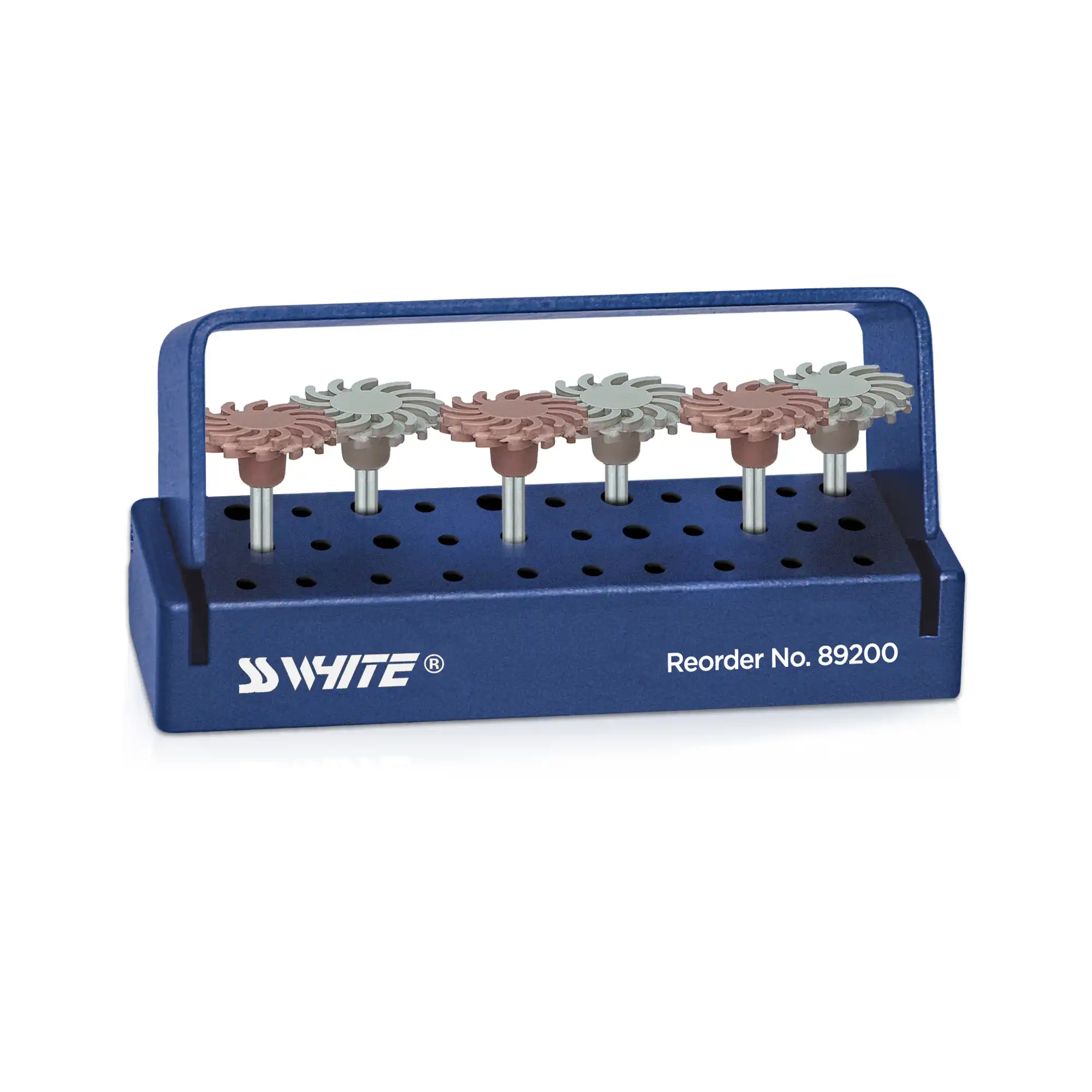 SS White Jazz Twist Intraoral Composite Polishing Kit, 6-Piece, Assorted Grits, 89200 - Jazz Twist Intraoral Composite Polishing Kit, 89200 - Image 1