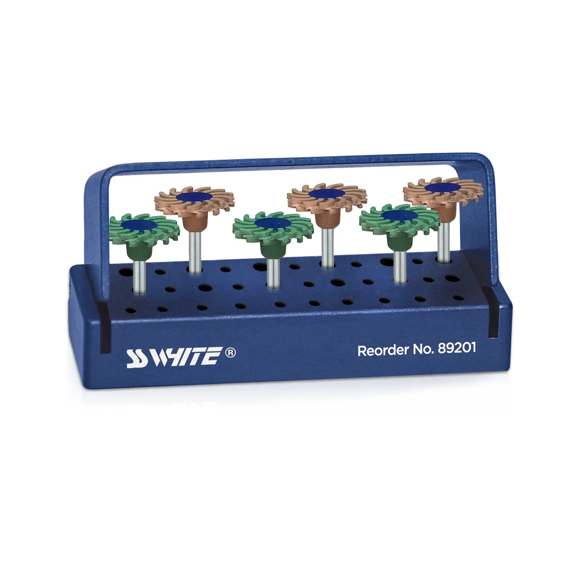 SS White Jazz Twist Intraoral Zirconia Polishing Kit, 6-Piece, RA, 89201 - Jazz Twist Intraoral Zirconia Polishing Kit, 89201 - Image 1