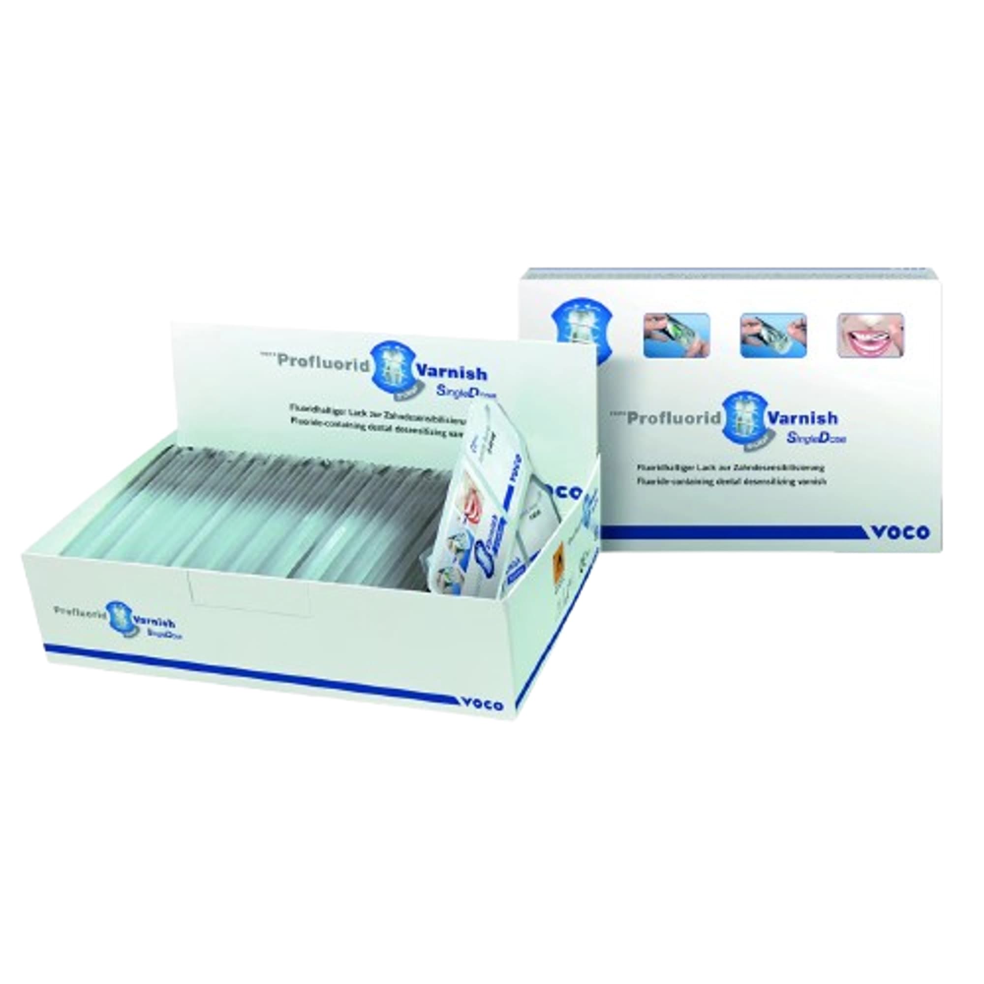 VOCO Profluorid Varnish SingleDose, 5% Sodium Fluoride, Mint, 0.40 mL, 50/Pkg, 2228 thumbnail 6