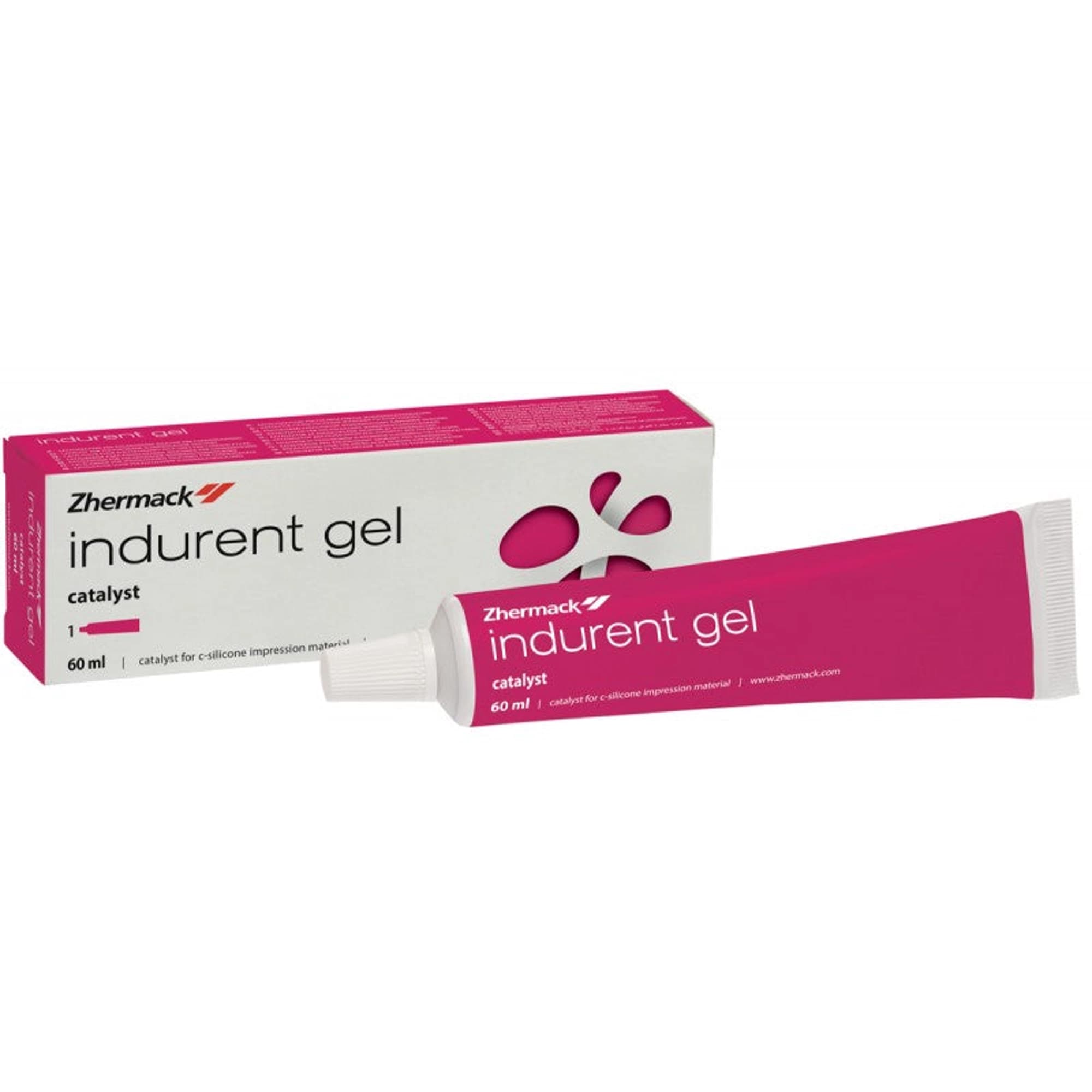 Zhermack Indurent Gel, Catalyst for C-Silicones (Zetaplus System), Red, 60 ml Tube, C100700 - Indurent Gel, Catalyst for C-Silicones (Zetaplus System), Red color for homogeneous mix control, 1 - 60 ml Tube, C100700 - Image 1