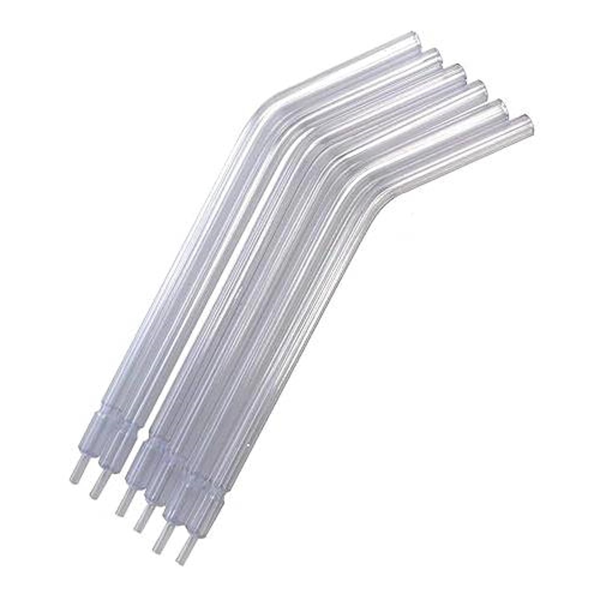 Safe-Dent Air Water Syringe Tips, Plastic, Crystal Outer/White Inner, 250/Bag, A90125CW - Safe-Dent - Safe-Dent - Air Water Syringe Tips Plastic (Crystal Outer, Color Inner) Clear Plastic/White Inside 250 Pcs Bag, A90125CW - Image 1