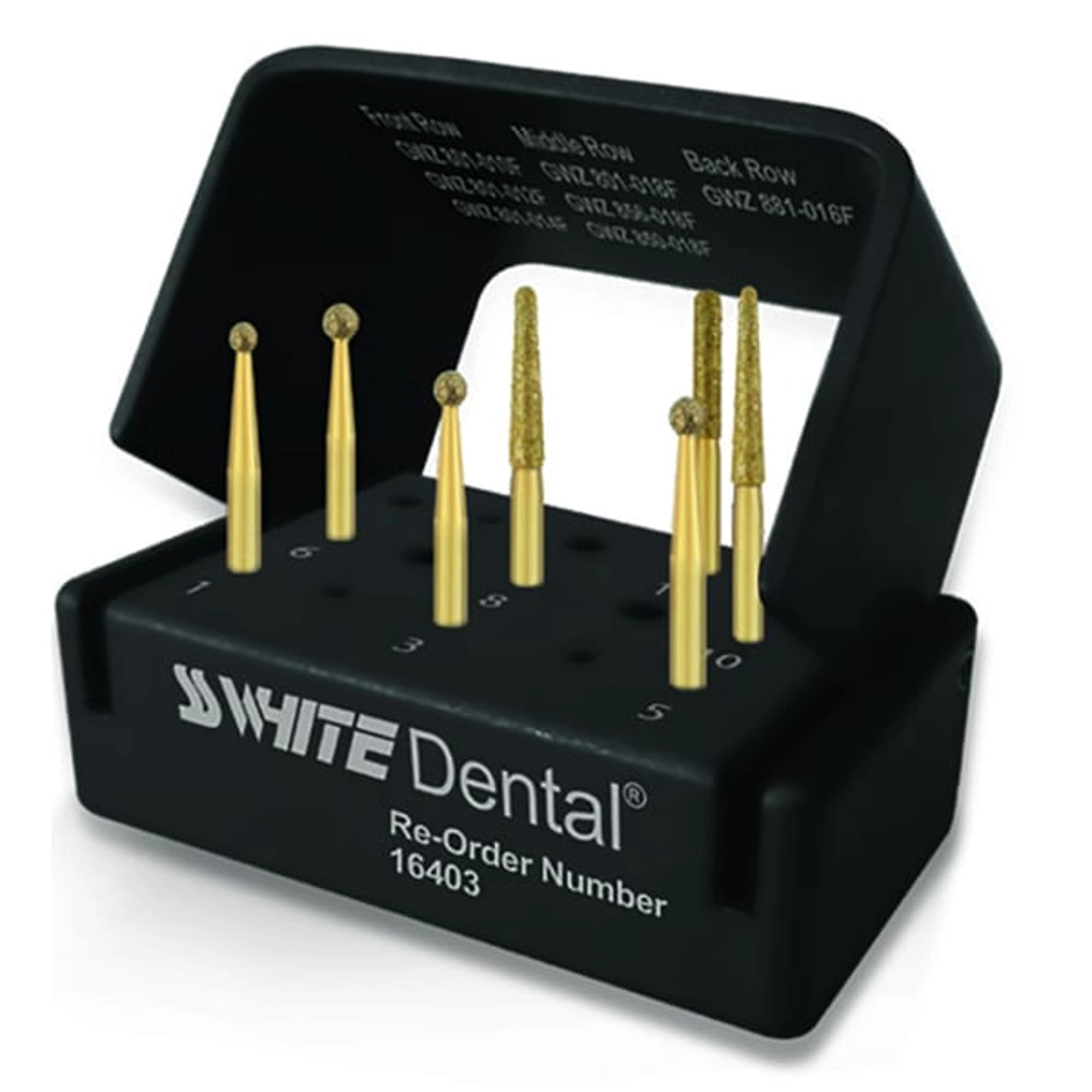 SS White Endodontic Zirconia Access Kit, Diamond and Carbide Burs, Friction Grip, 1 Kit, 16403 - SS White - Kit - Endodontic Zirconia Access - 1 Pack, 16403 - Image 1