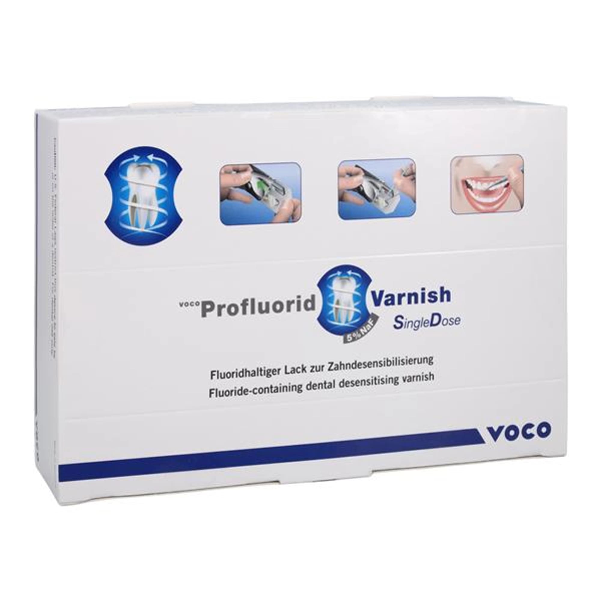VOCO Profluorid 5% Sodium Fluoride Varnish, Melon, Kid-Sized Single Dose, 0.25 mL, White, 50/Pkg, 1268 thumbnail 7