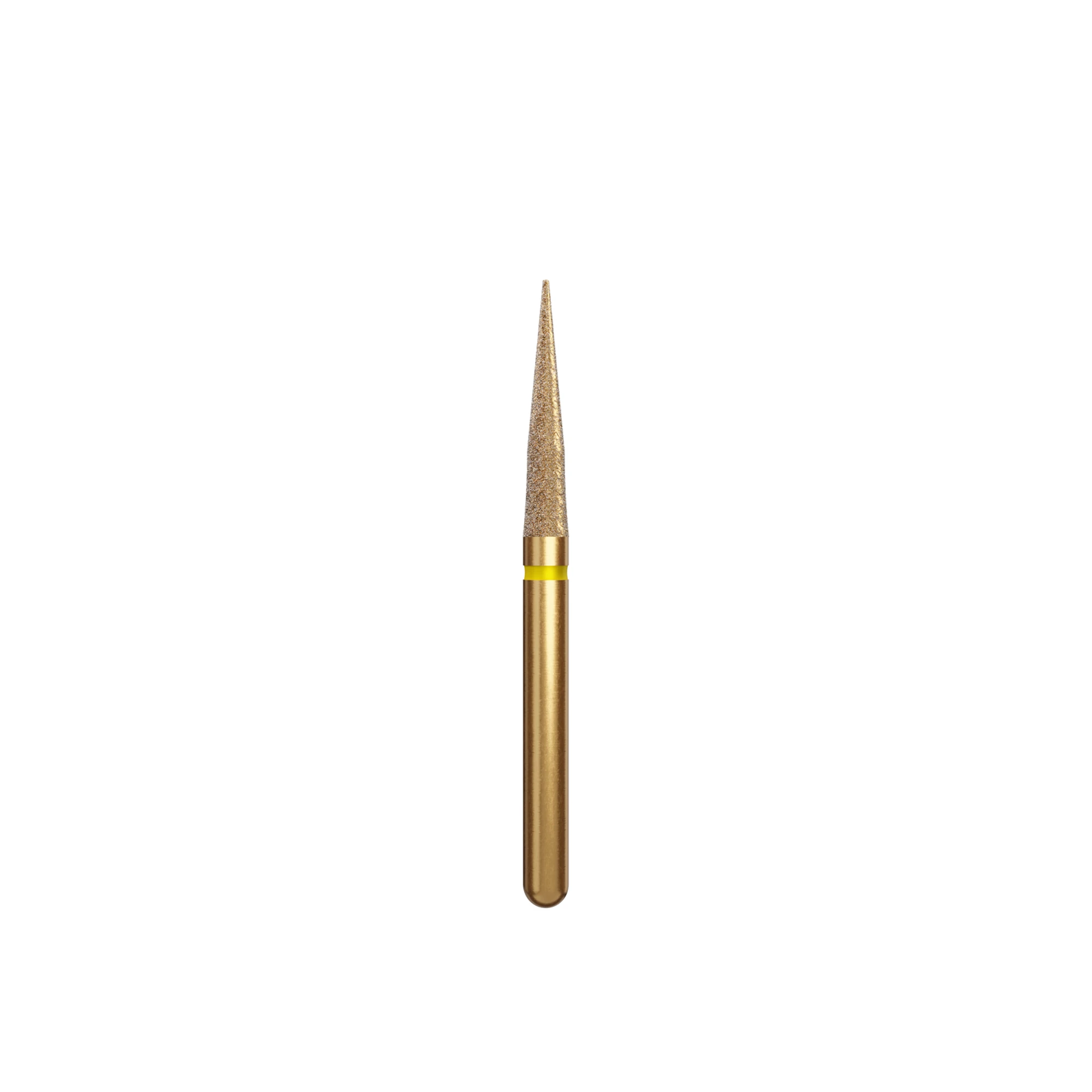 Alpen Diamond Burs, FG, TDF Esthetic Finishing Cone, Extra Fine, Yellow, # ET6-014EF, 5/Pk, 60032685 - Alpen Diamond Burs, FG, TDF Esthetic Finishing Cone, Extra Fine, Yellow, # ET6-014EF, 5/Pk, 60032685 - Image 1