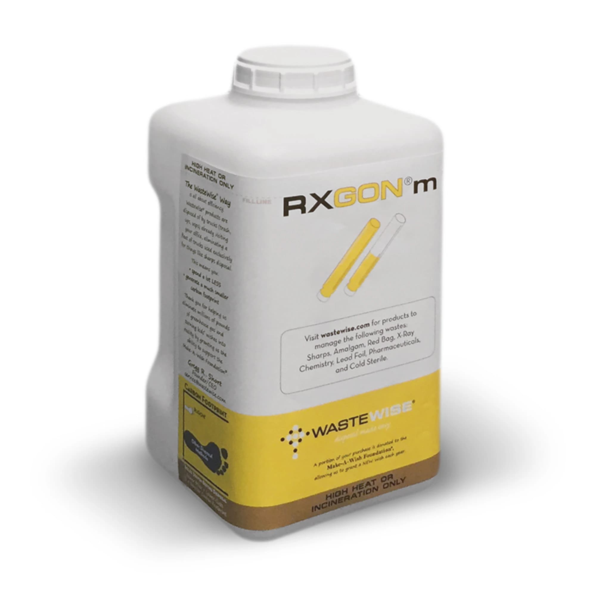 RXGONm Anesthetic Carpule Disposal Container, 3 Liter, Mail-Back with Pre-Paid Shipping, RGNM - RXGONm Anesthetic Carpule Disposal Container, RGNM - Image 1
