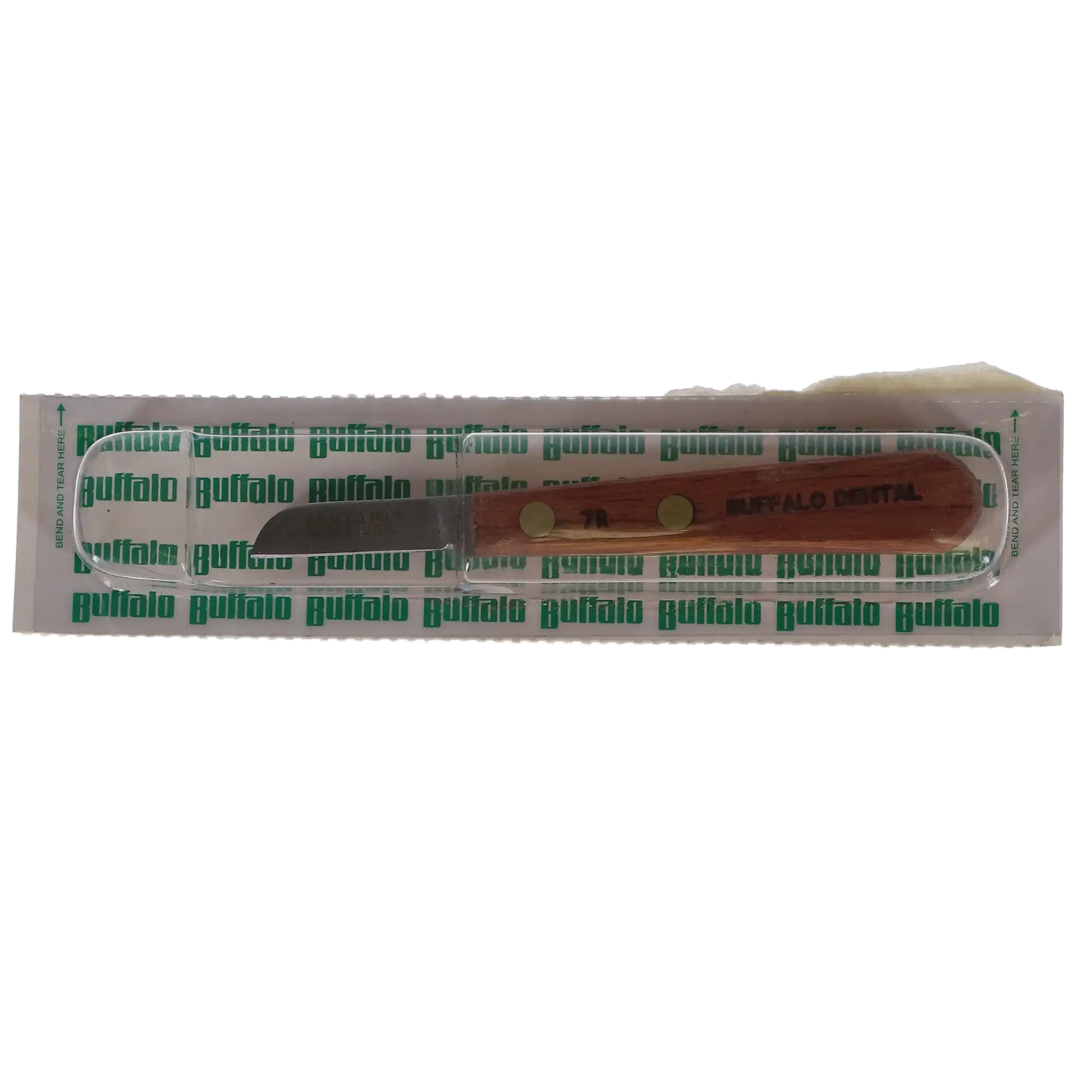 Buffalo Dental #7R Plaster & Compound Knife, Rosewood Handle, 1-1/2" Carbon Steel Blade, 55600 thumbnail 4