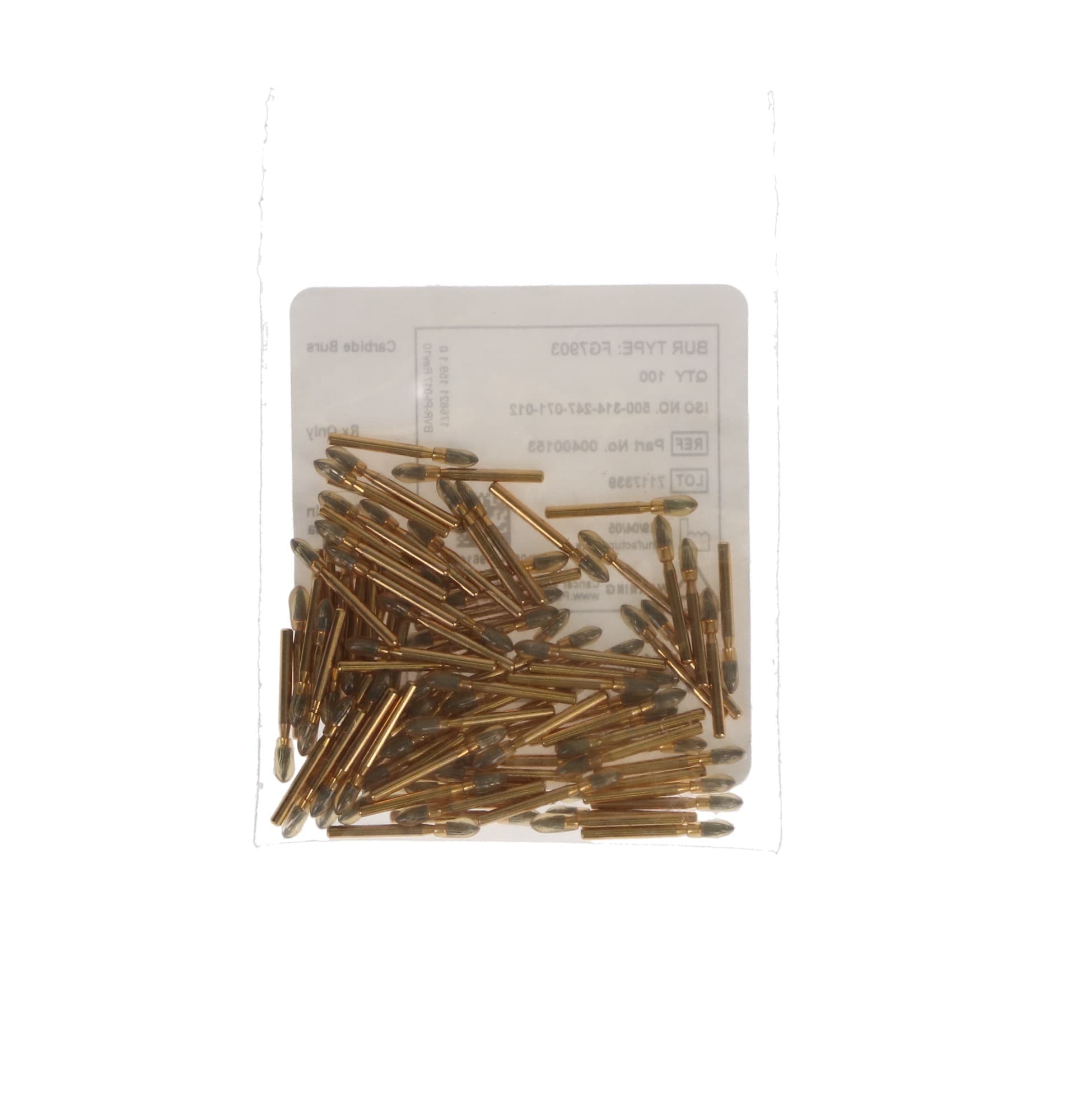 Midwest Trimming and Finishing Carbide Bur, FG, #7903, Needle Shape, 100/Pk, TF7903-100 - Carbide Bur, FG, T&F, # 7903, Needle, 100/Pk, TF7903-100 - Image 1