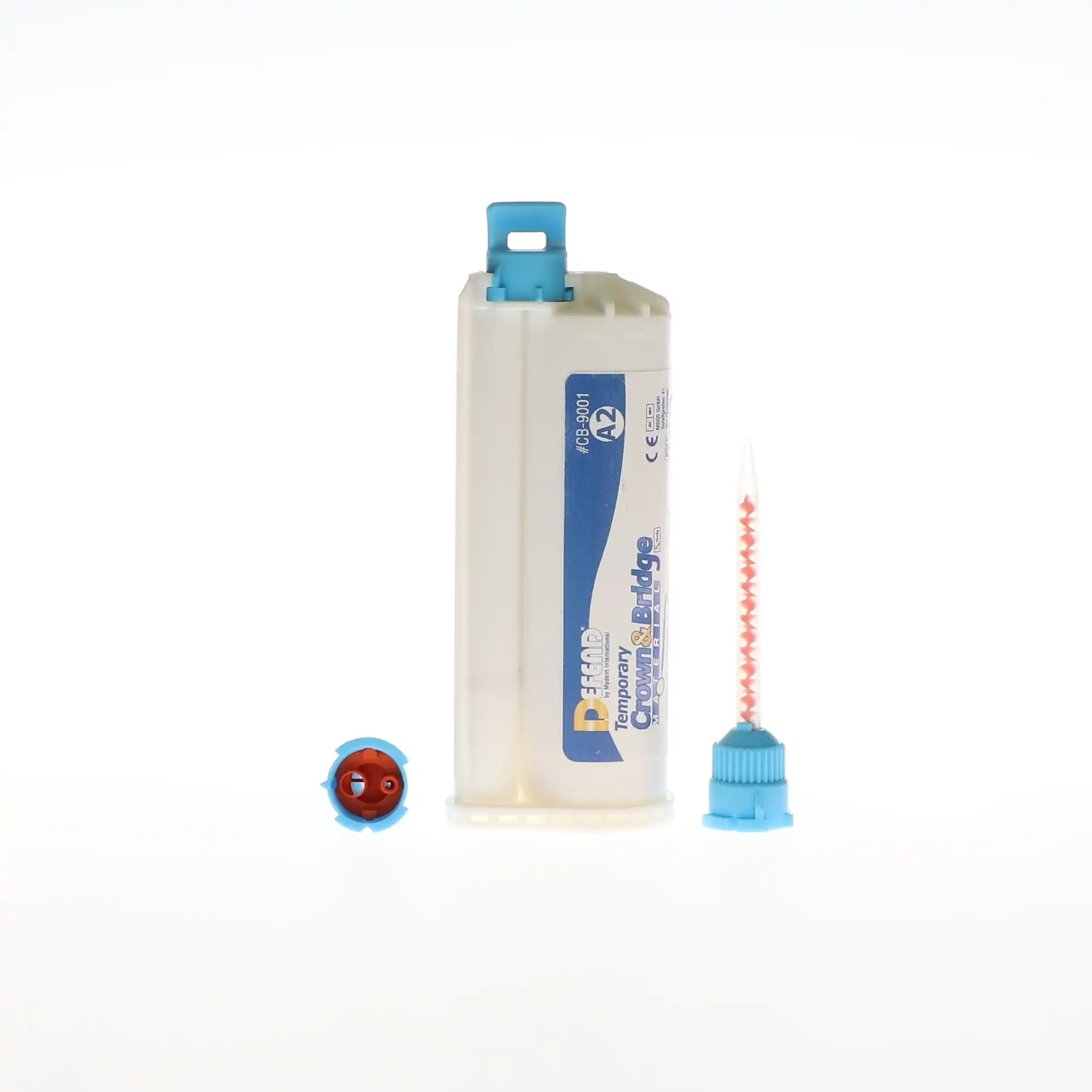 Defend Temporary Crown & Bridge Material, Bis-Acryl Composite, Shade A2, 76 g (50 mL) Cartridge, 10 Mixing Tips, CB-9001 thumbnail 2
