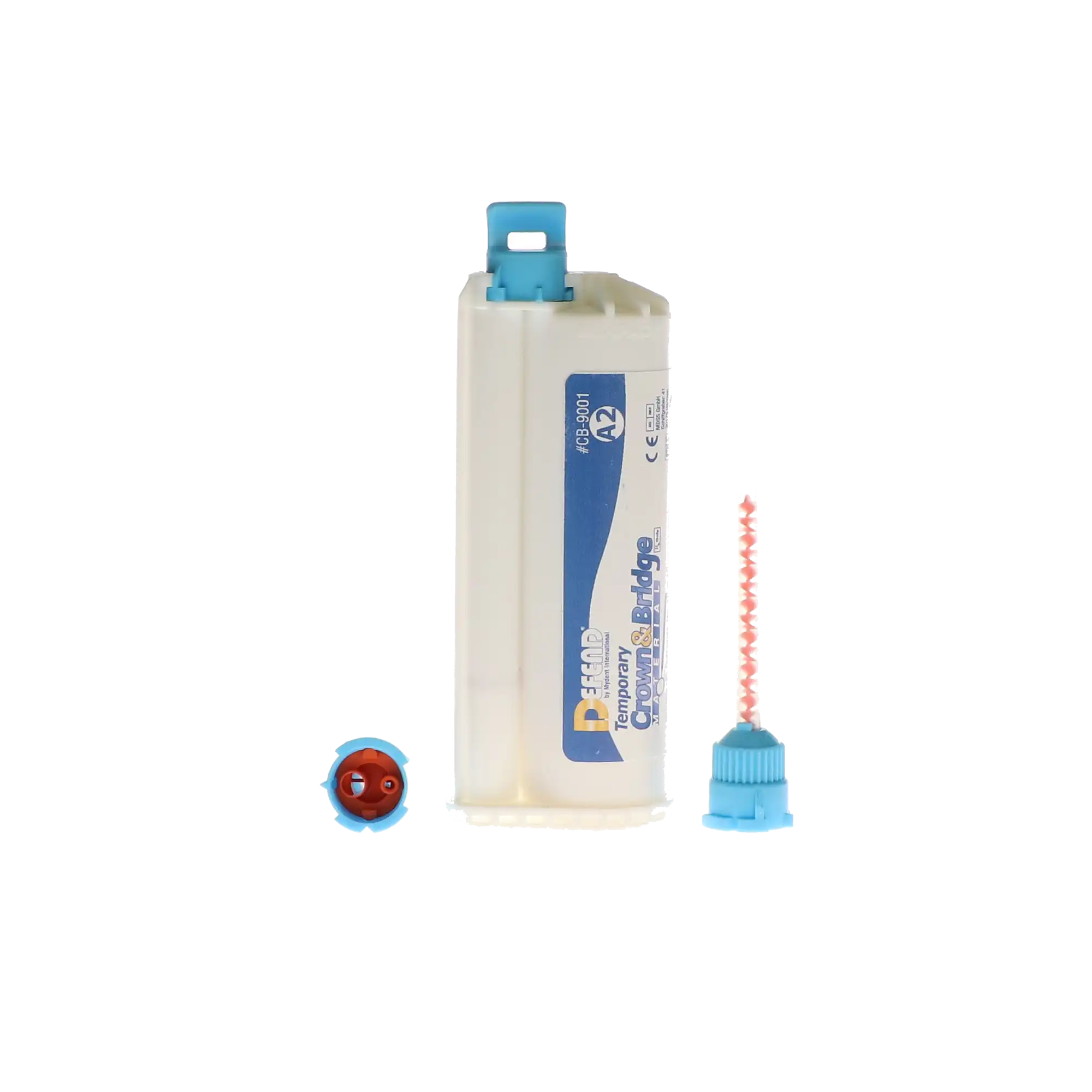 Defend Temporary Crown & Bridge Material, Bis-Acryl Composite, Shade A2, 76 g (50 mL) Cartridge, 10 Mixing Tips, CB-9001 thumbnail 5