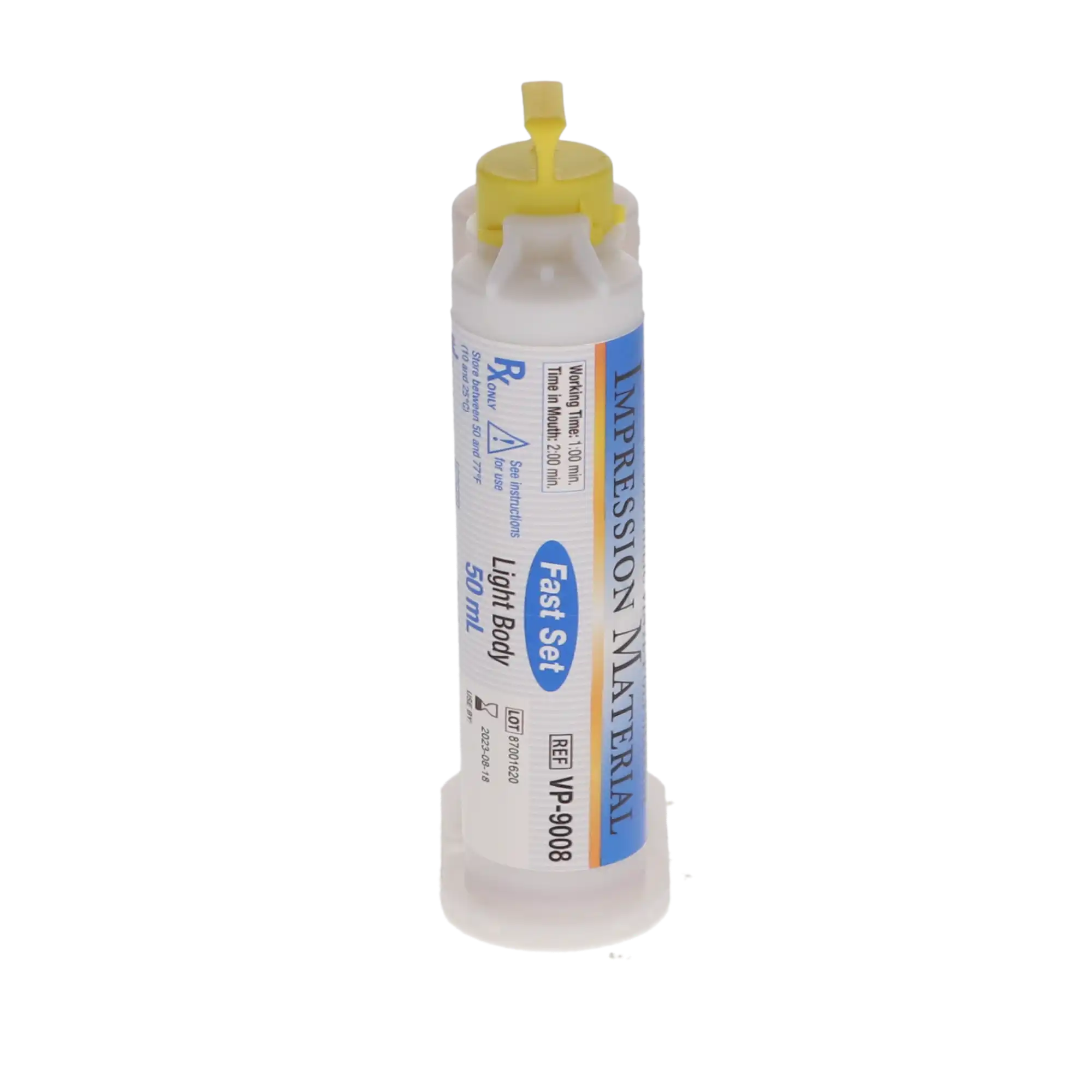 Defend VPS Impression Material, Light Body, Fast Set, 50 mL Cartridges, 4/Pk, VP9008 thumbnail 4